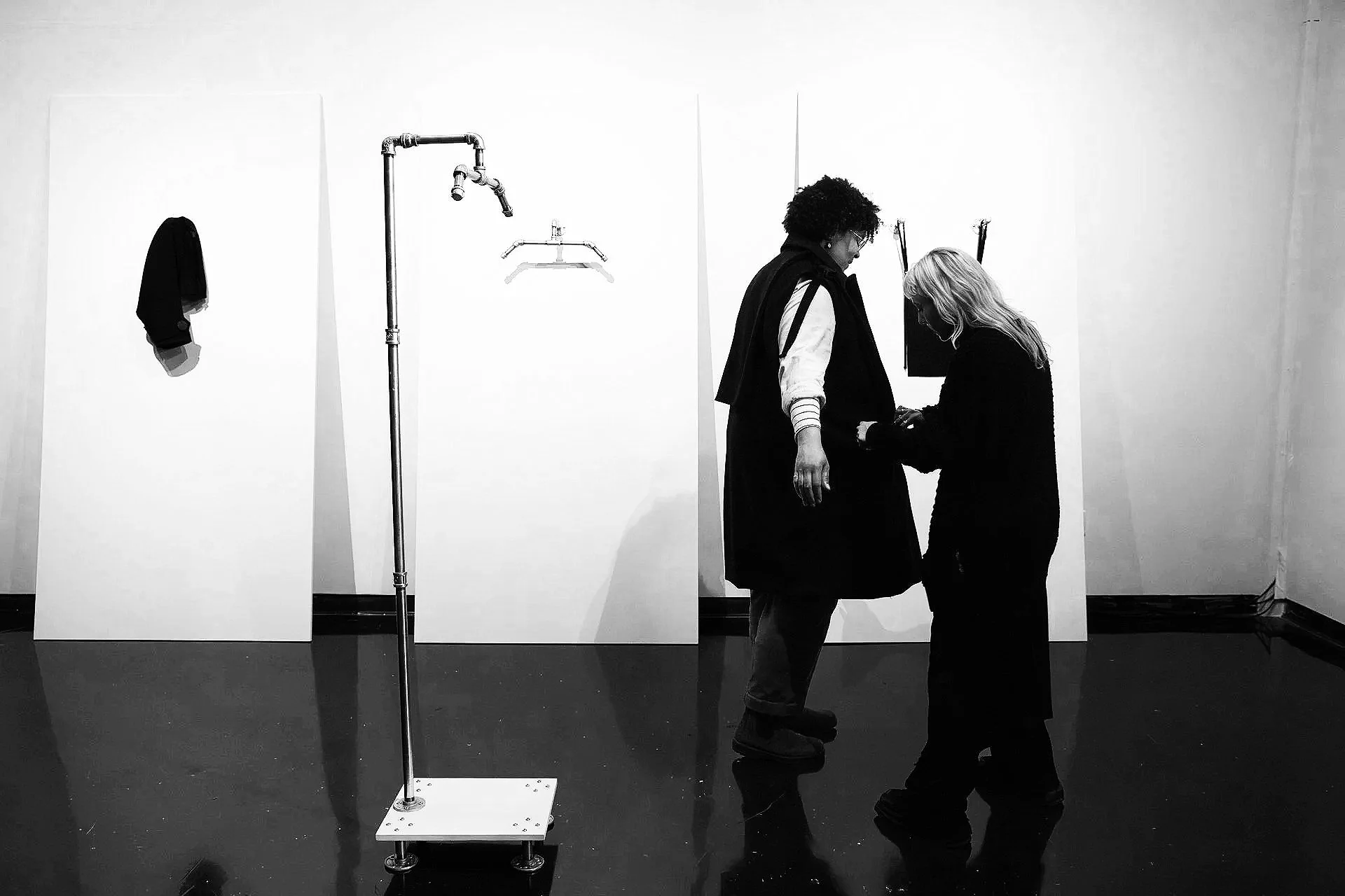 THE BLACK COAT | interactive wearable installation - 2025