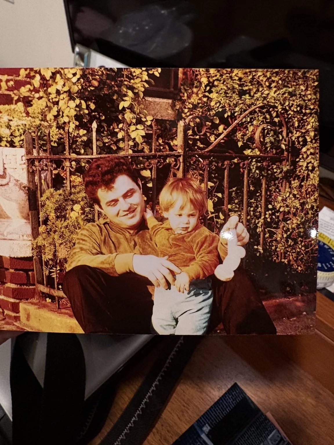 Young Joey Zeolla with his father, Joseph “Joe” Zeolla, second and third generations of Z Brothers Furniture Service.