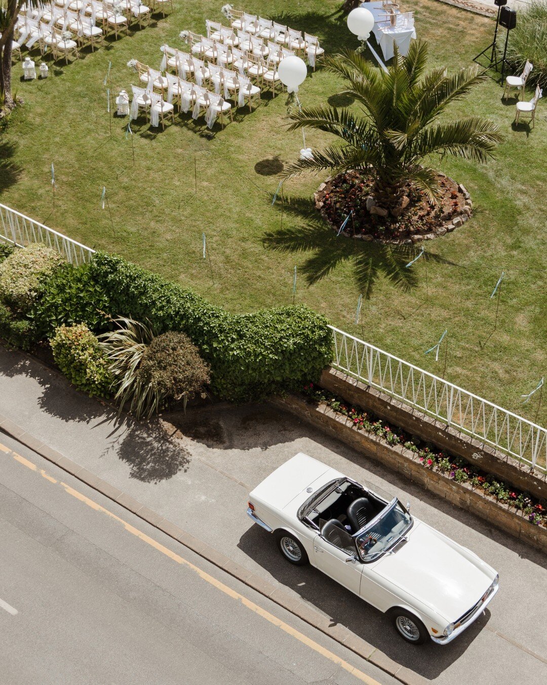 From above. 

A second photographer means that we can photograph your wedding day from different perspectives for a richer visual narrative.

Venue | @sbbhjersey
Celebrant | @tietheknotjersey
Florist | @bellafiori_jsy
Toastmaster | @jersey_toastmaste