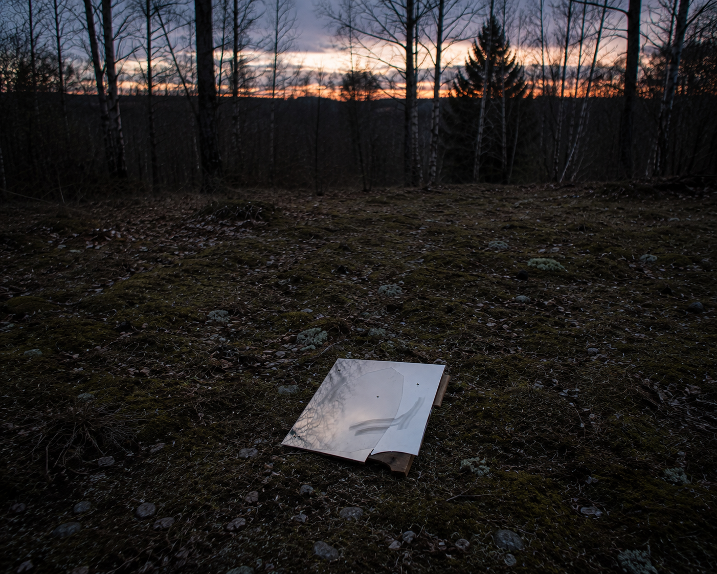   ⟵ swipe  
 A Shard of Sky Held by Earth, after Painting II, Series VI, 2026  
Speculative photographic study 150 x 120 cm