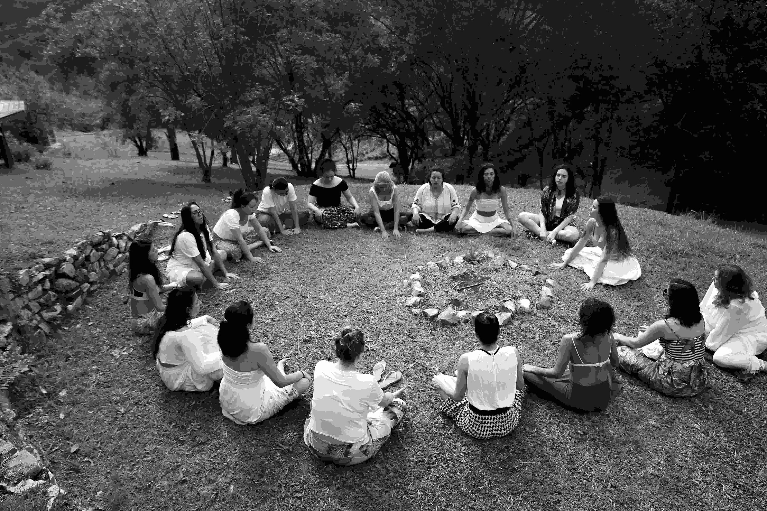Circle of women sitting together