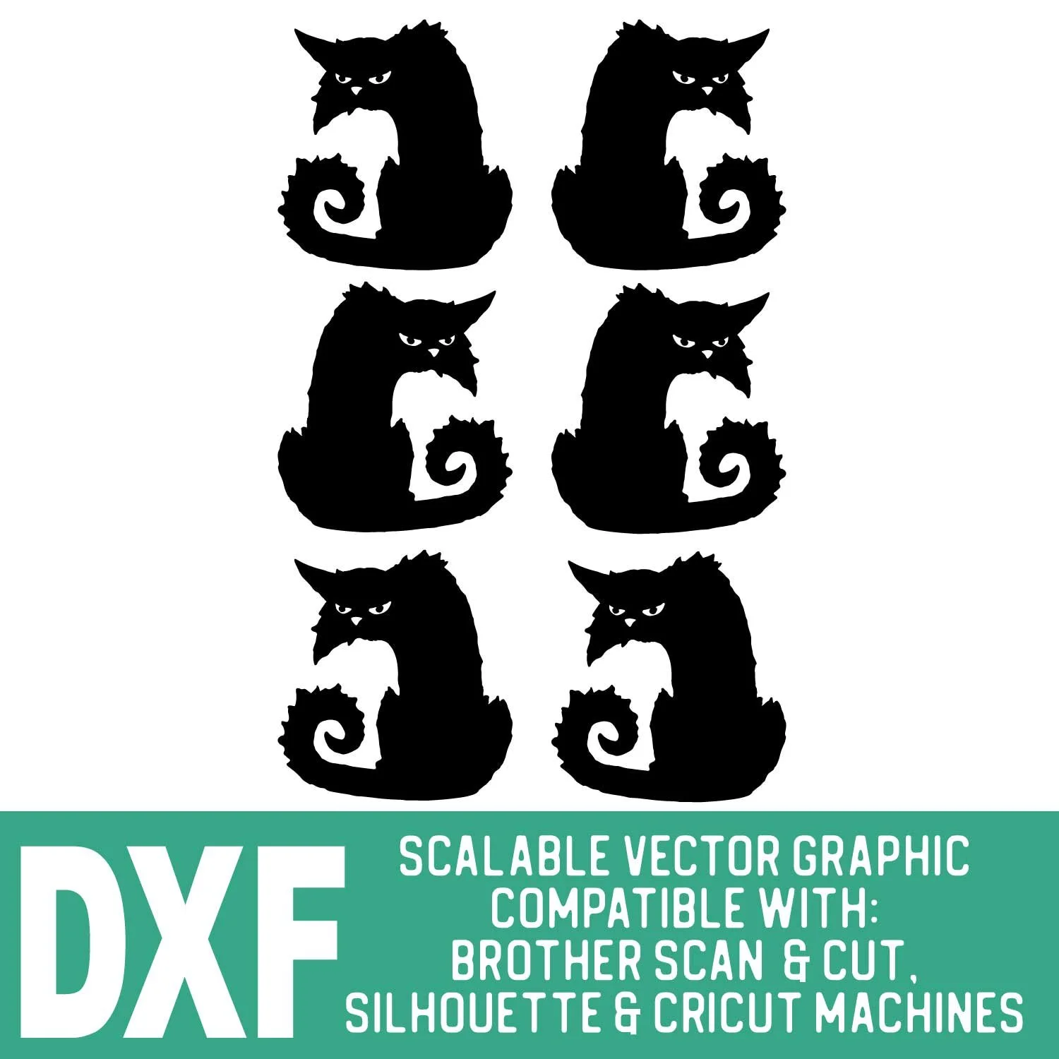 Black Cat Set (DXF)