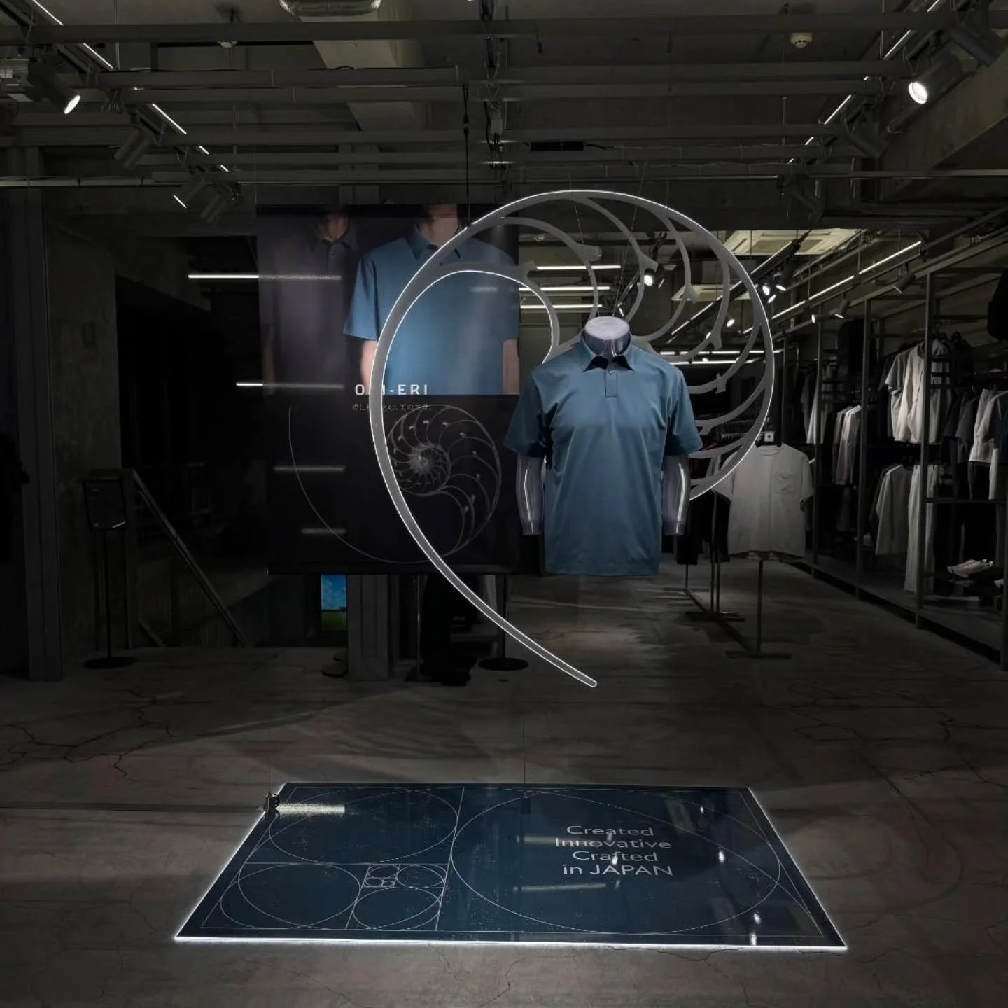 Recent work...
ORI-ERI
@descente_jp
螺旋が、静かに語りかけてくる。
日本のモノづくりの誇りが
そっと詰まっています。
そんなプロダクトの世界観を
空間でそっと表現できたかな、と思っています。⁡
⁡
Created. Innovative. Crafted in JAPAN.

VMD・空間演出のご相談はDMまで
⁡⁡
#VMD #空間演出 #ディスプレイ #ビジュアルマーチャンダイジング #DESCENTE デサント ORIERI ポロシャツ MadeInJa