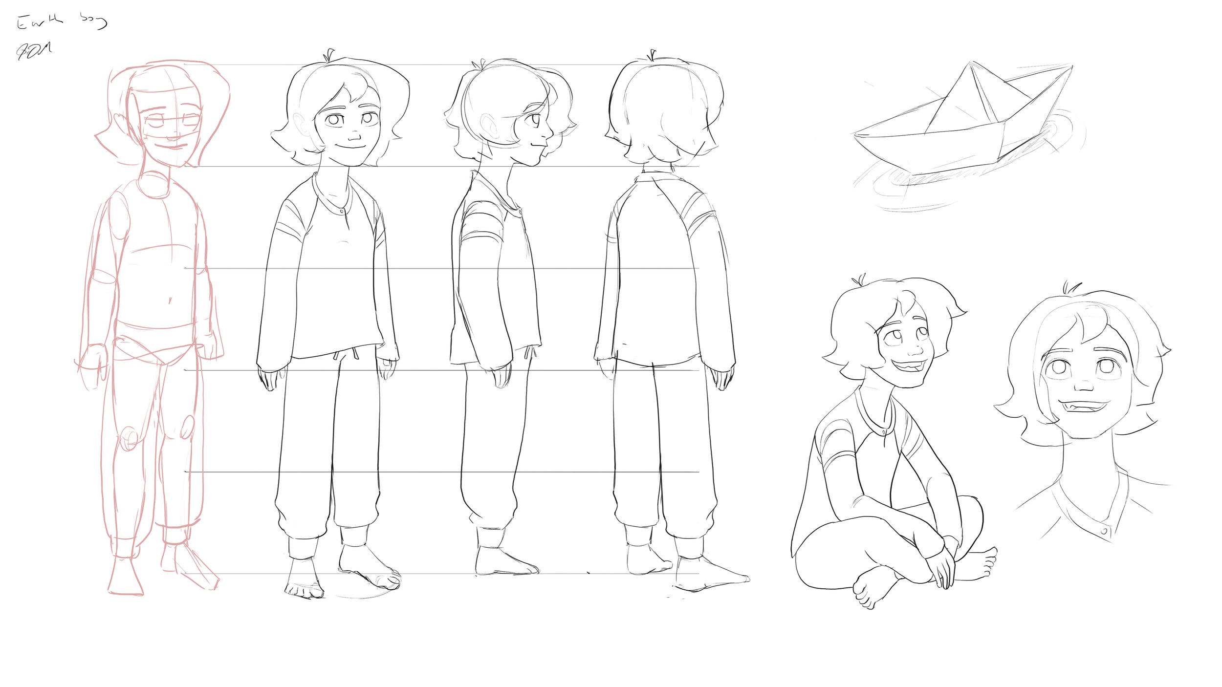 Earth Boy Character Design