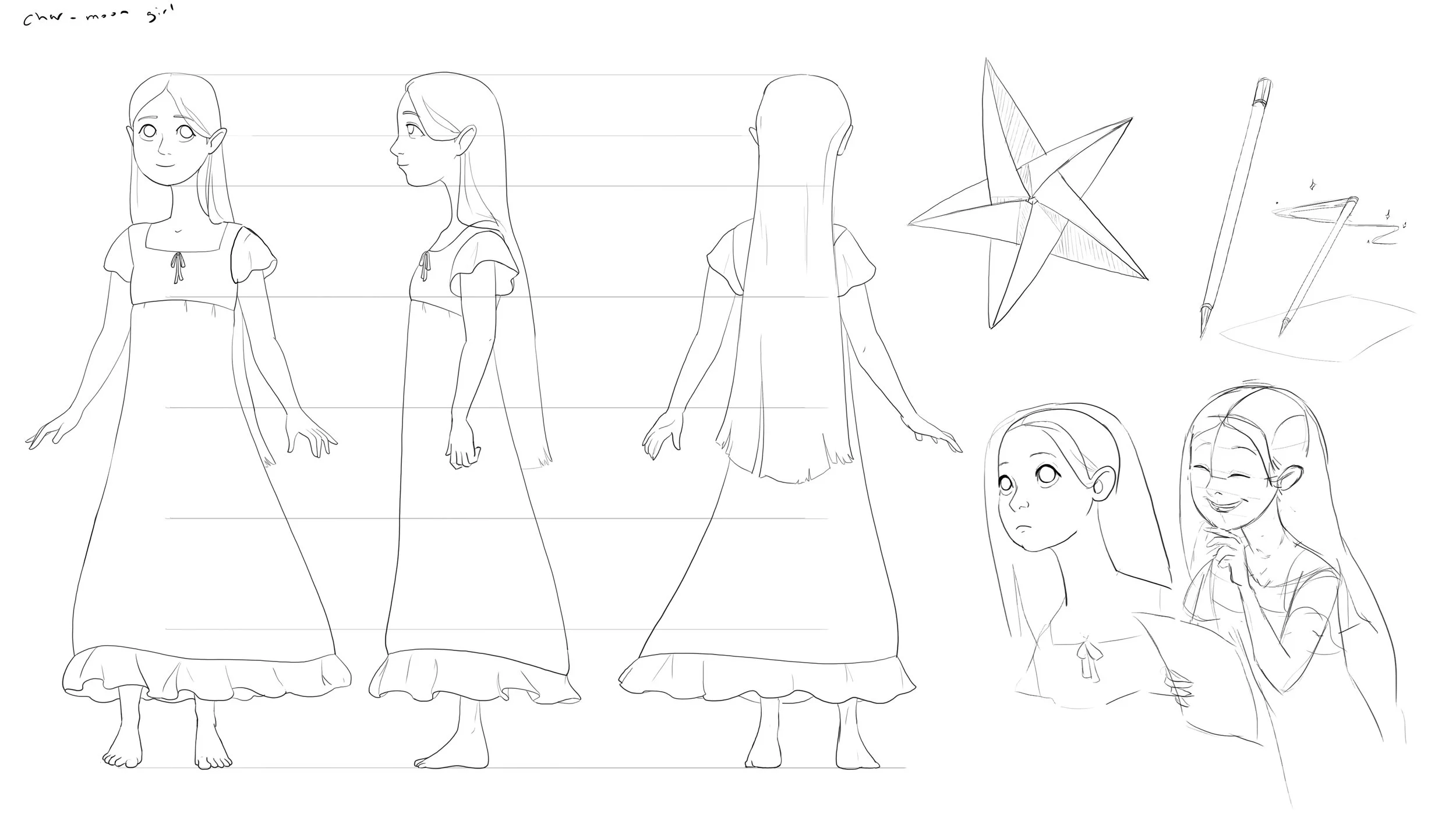 Moon Girl Character Design