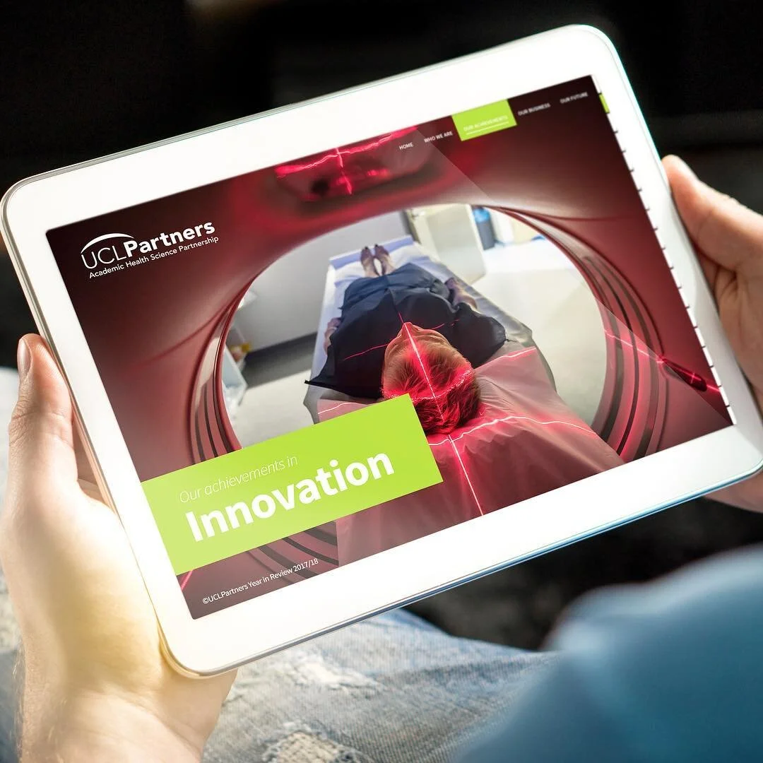 Want your annual review to have a wider reach? It maybe worth exploring an interactive digital version - here&rsquo;s one we created for healthcare innovation hub UCL Partners