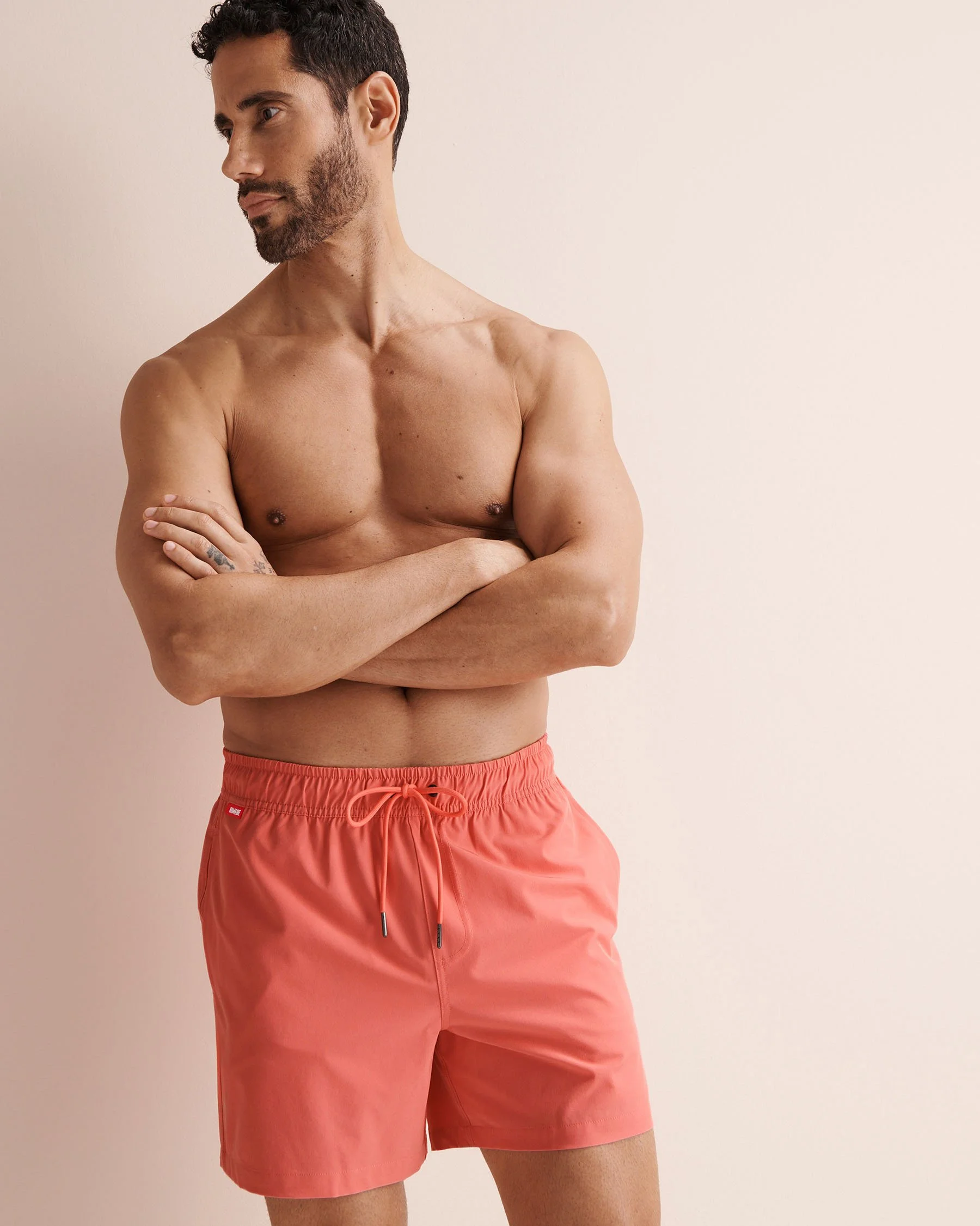 Compression Liner Volley Swimsuit - Coral Pink