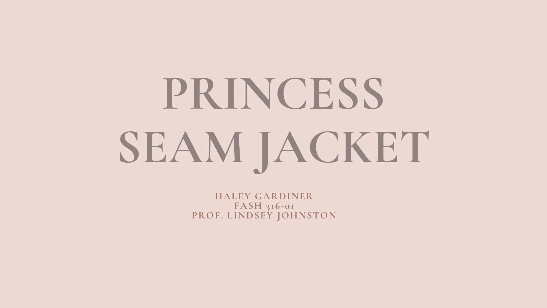 Princess Seam Jacket