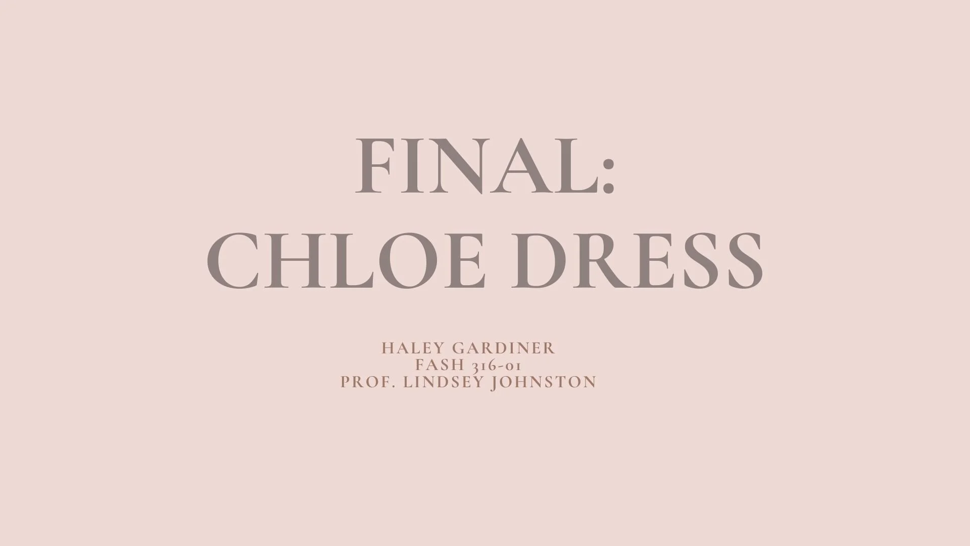 Chloe Dress