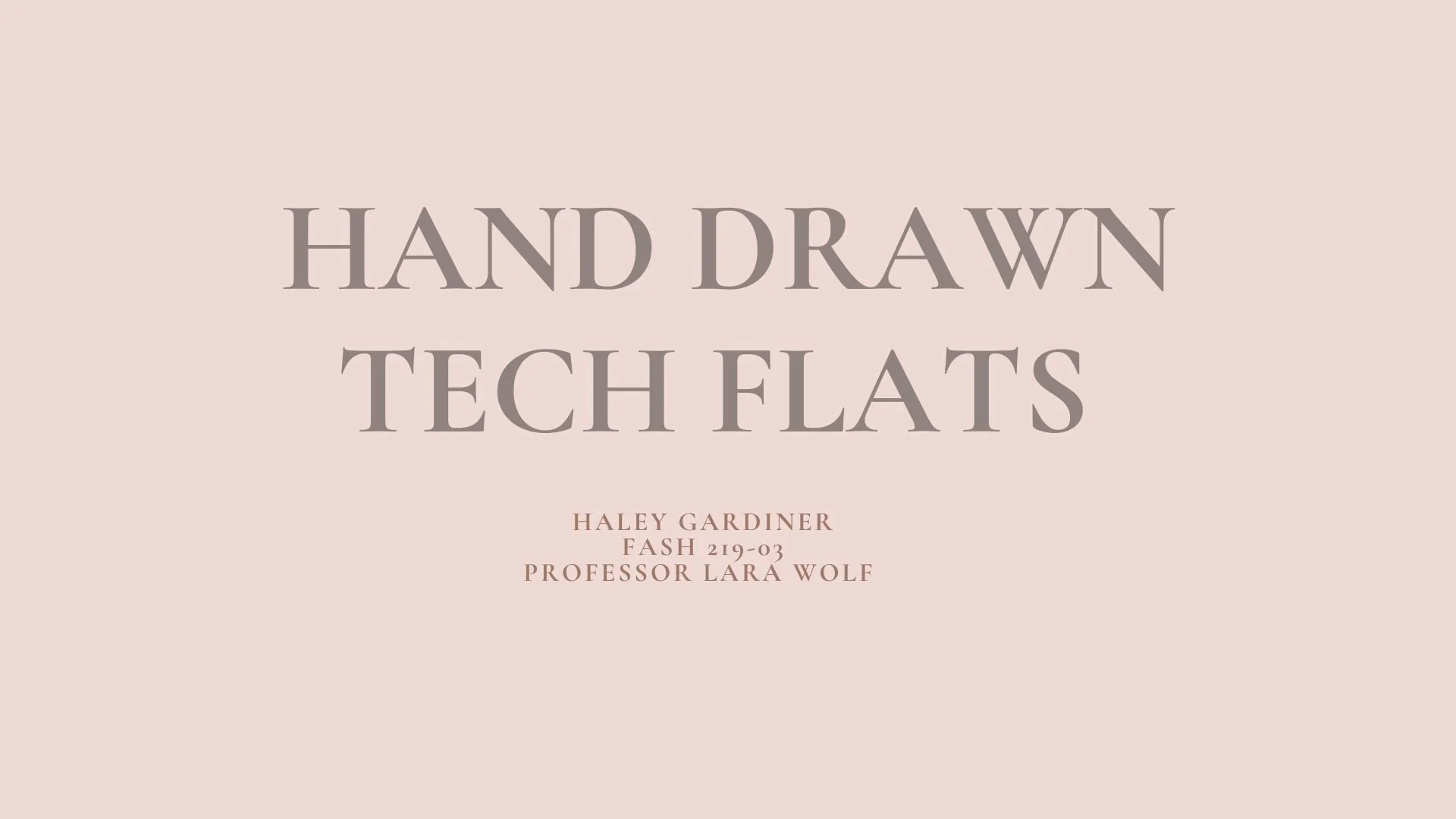 Hand-Drawn Tech Flats