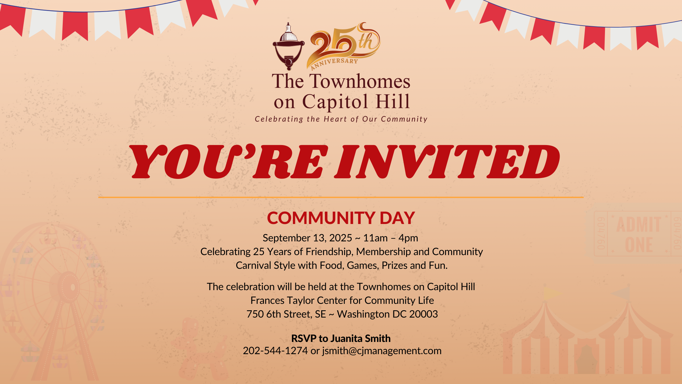 🎉 25th Anniversary Celebration – Townhomes on Capitol Hill