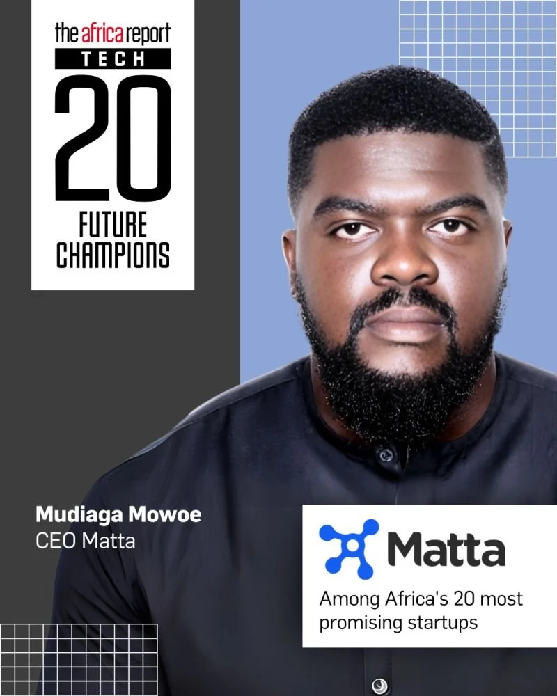 Matta named among Africa’s 20 most promising startups