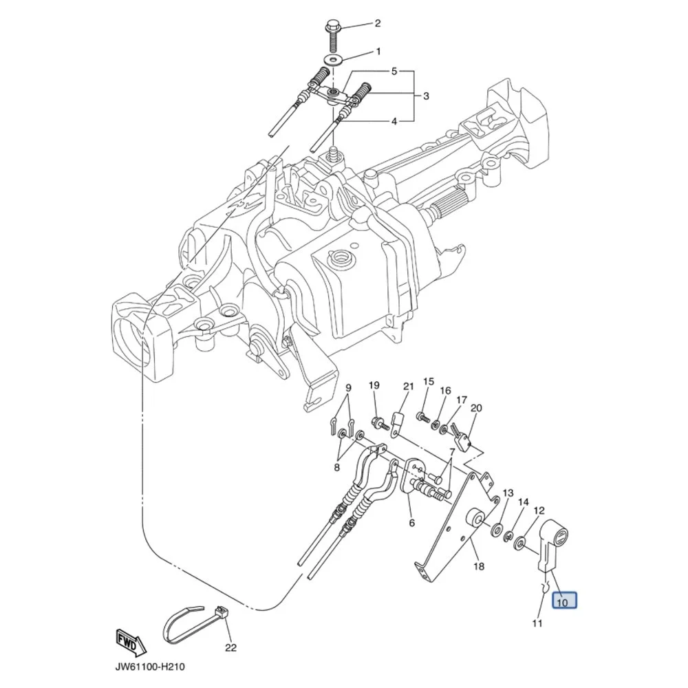 J41-82550-02 | Yamaha Gas & Electric 1985 to 1994 G2-G9 stop switch assembly