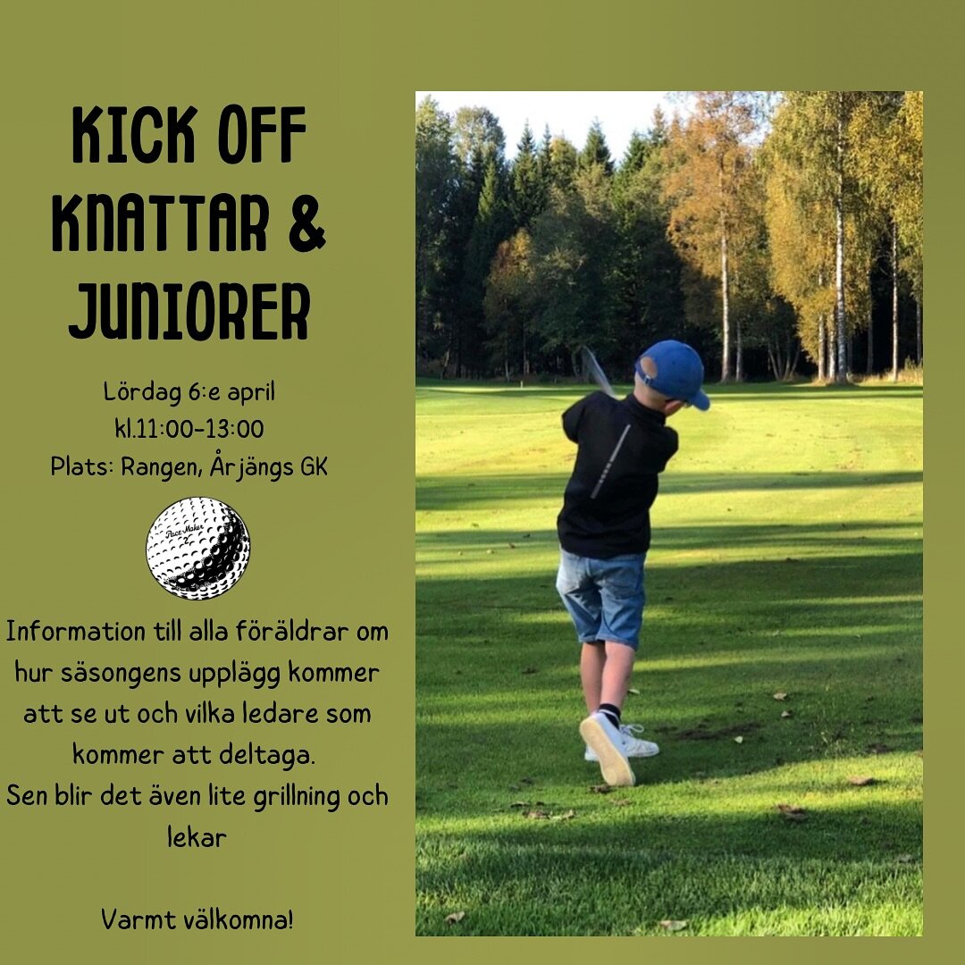 N&auml;sta l&ouml;rdag 6:e april kommer vi att anordna Kick Off f&ouml;r alla knattar och juniorer ute p&aring; rangen mellan kl.11:00-13:00.
Det kommer att bli en genomg&aring;ng och info f&ouml;r alla f&ouml;r&auml;ldrar p&aring; hur gruppindelning