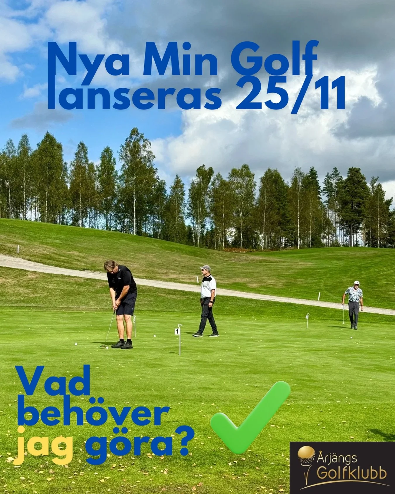 P&aring; kv&auml;llen den 25/11 uppdateras webbversionen av Min Golf. D&aring; flyttar de sista funktionerna in i nya Min Golf och den gamla versionen st&auml;ngs ner (appen Min Golf Bokning fungerar och ser ut precis som tidigare).

Efter uppdaterin