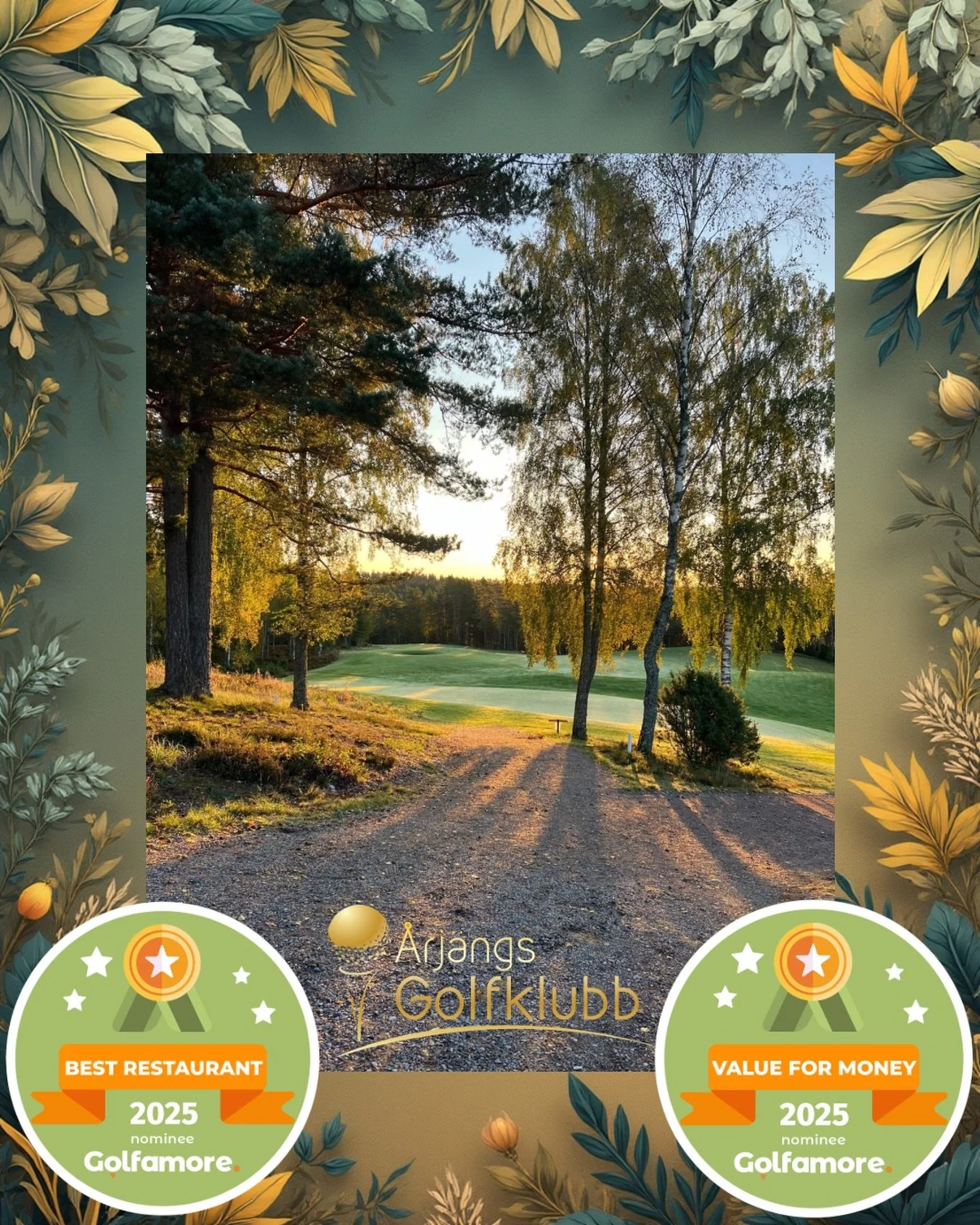 Vi &auml;r oerh&ouml;rt stolta och glada &ouml;ver att v&aring;r bana har blivit nominerade i Golfamore Awards 2025 f&ouml;r Best Value for Money. Vi vet att vi har en fin och rolig bana att spela men det &auml;r ju s&aring;klart extra kul att &auml;