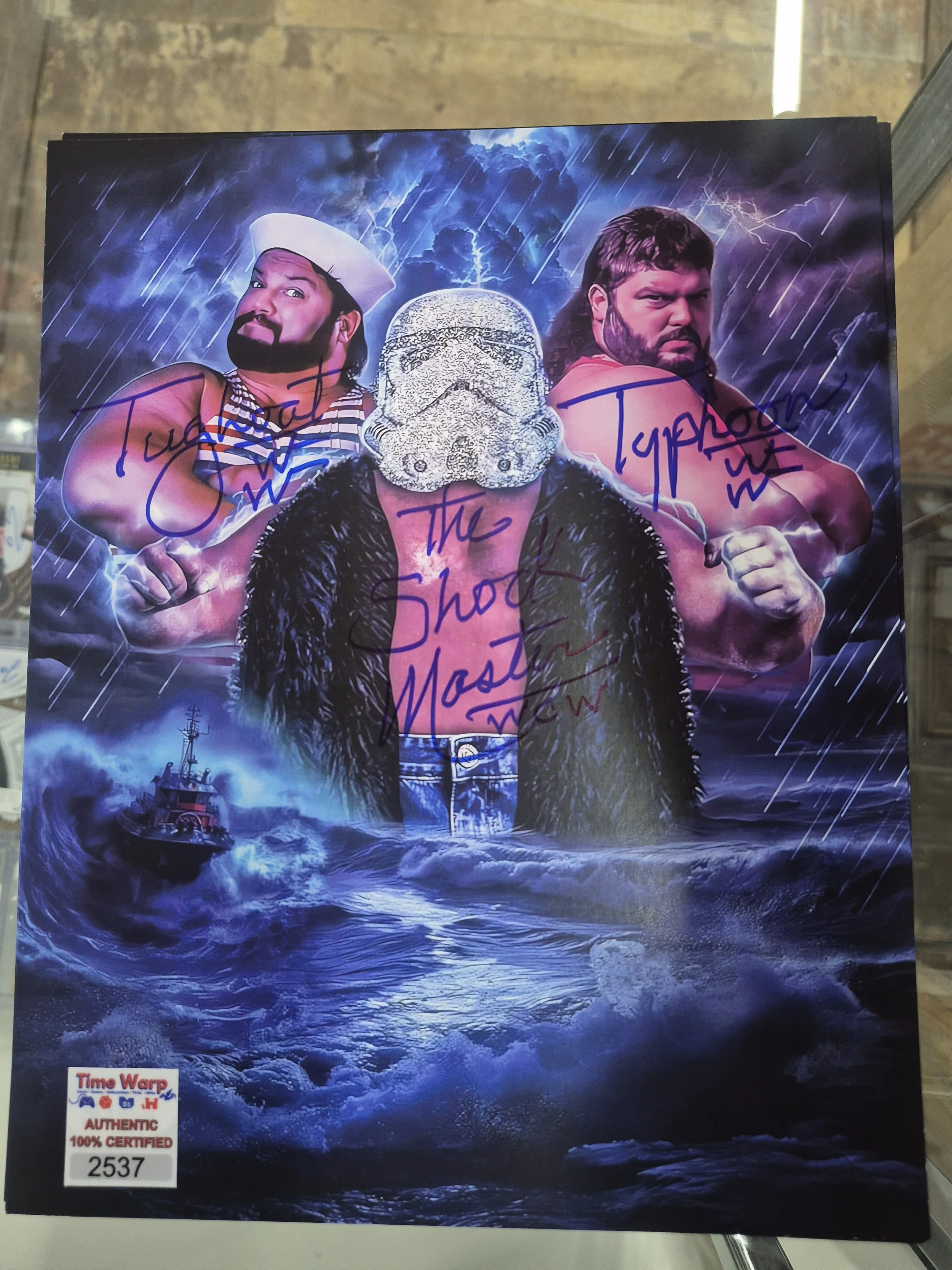 Tugboat, Typhoon, and Shock Master Autographed 8x10 Photo Print
