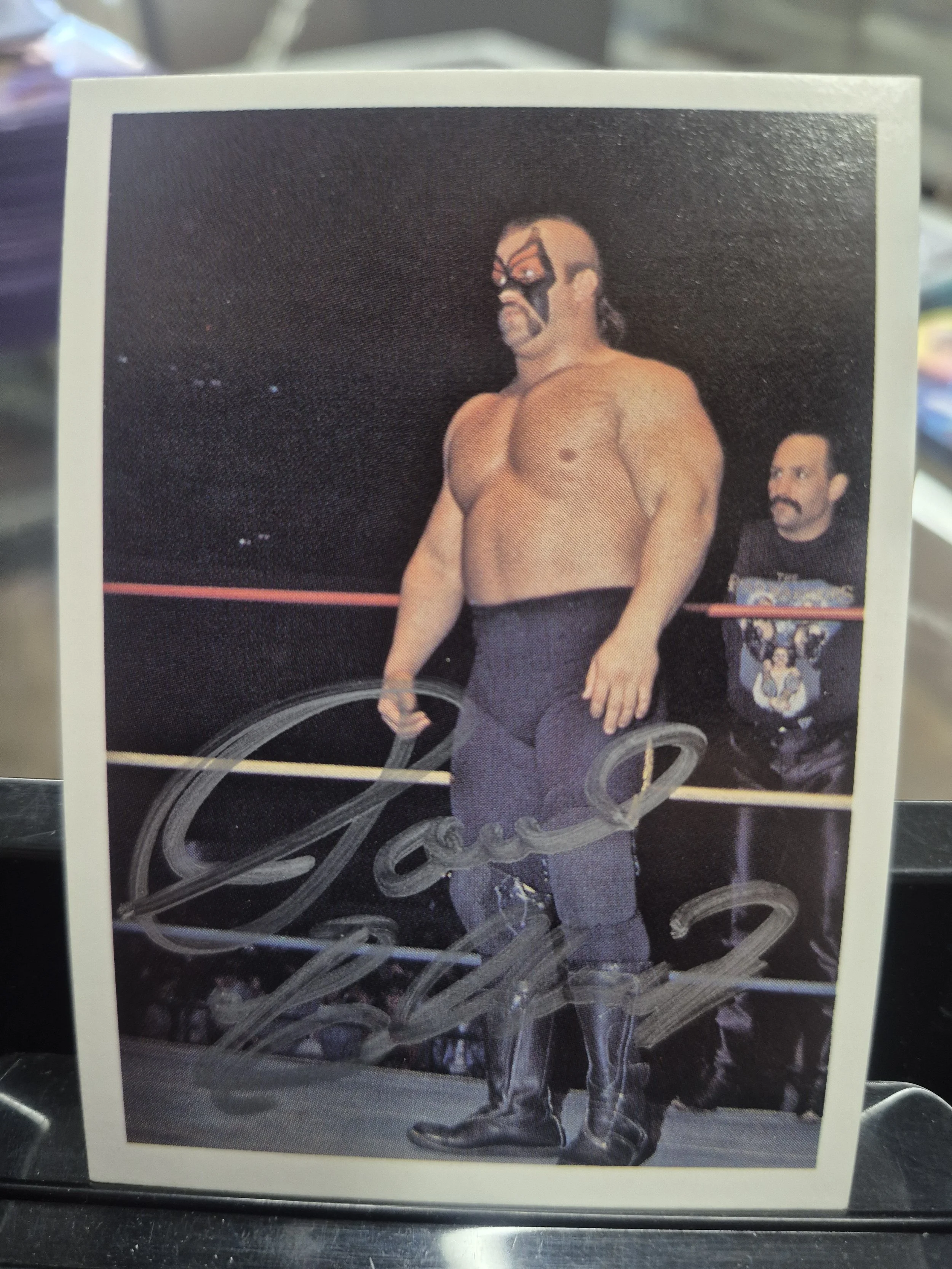 Paul Ellering Autographed NWA Trading Card
