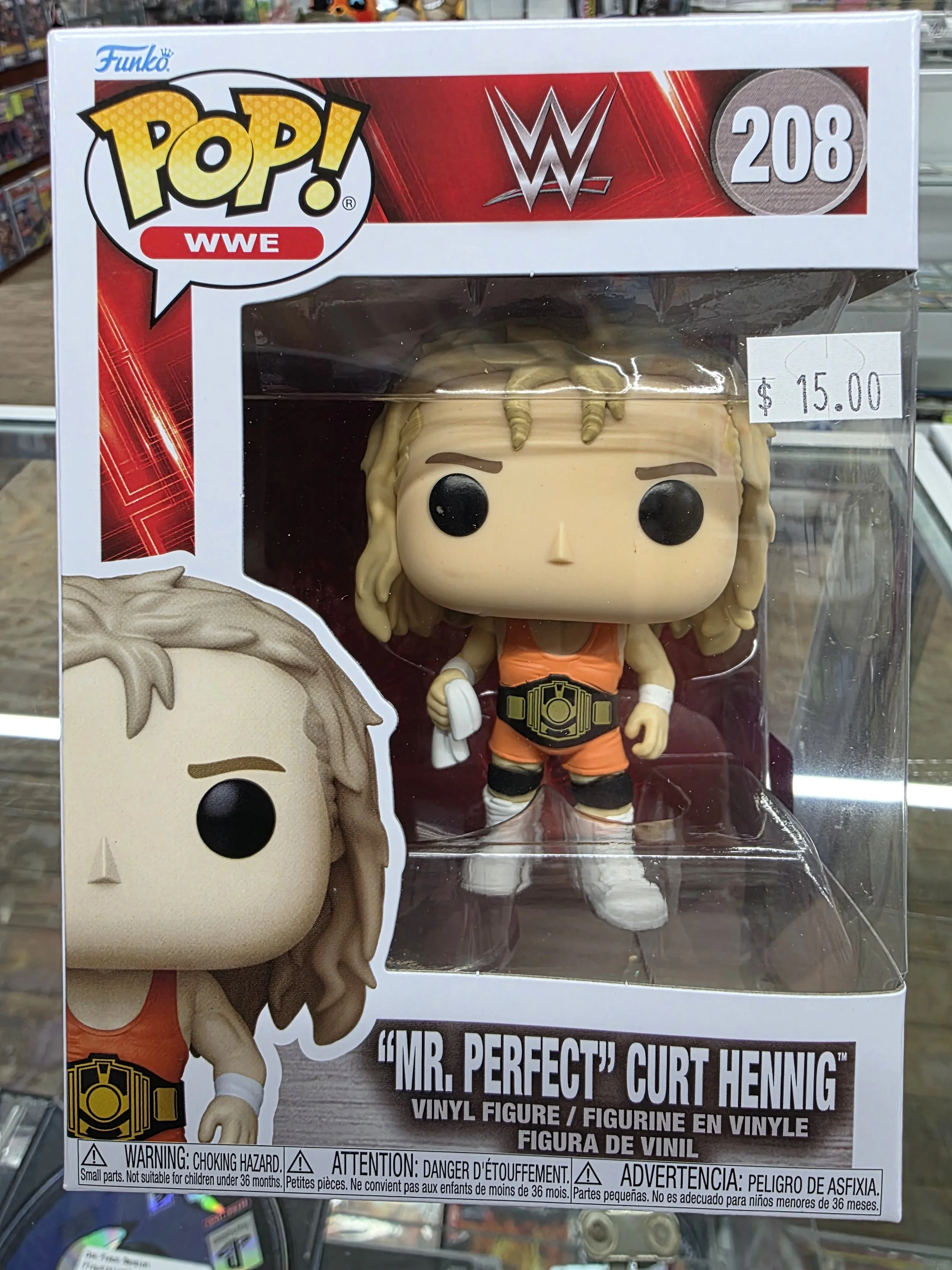 "Mr. Perfect" Curt Henning #208 D1 Funko Pop WWE