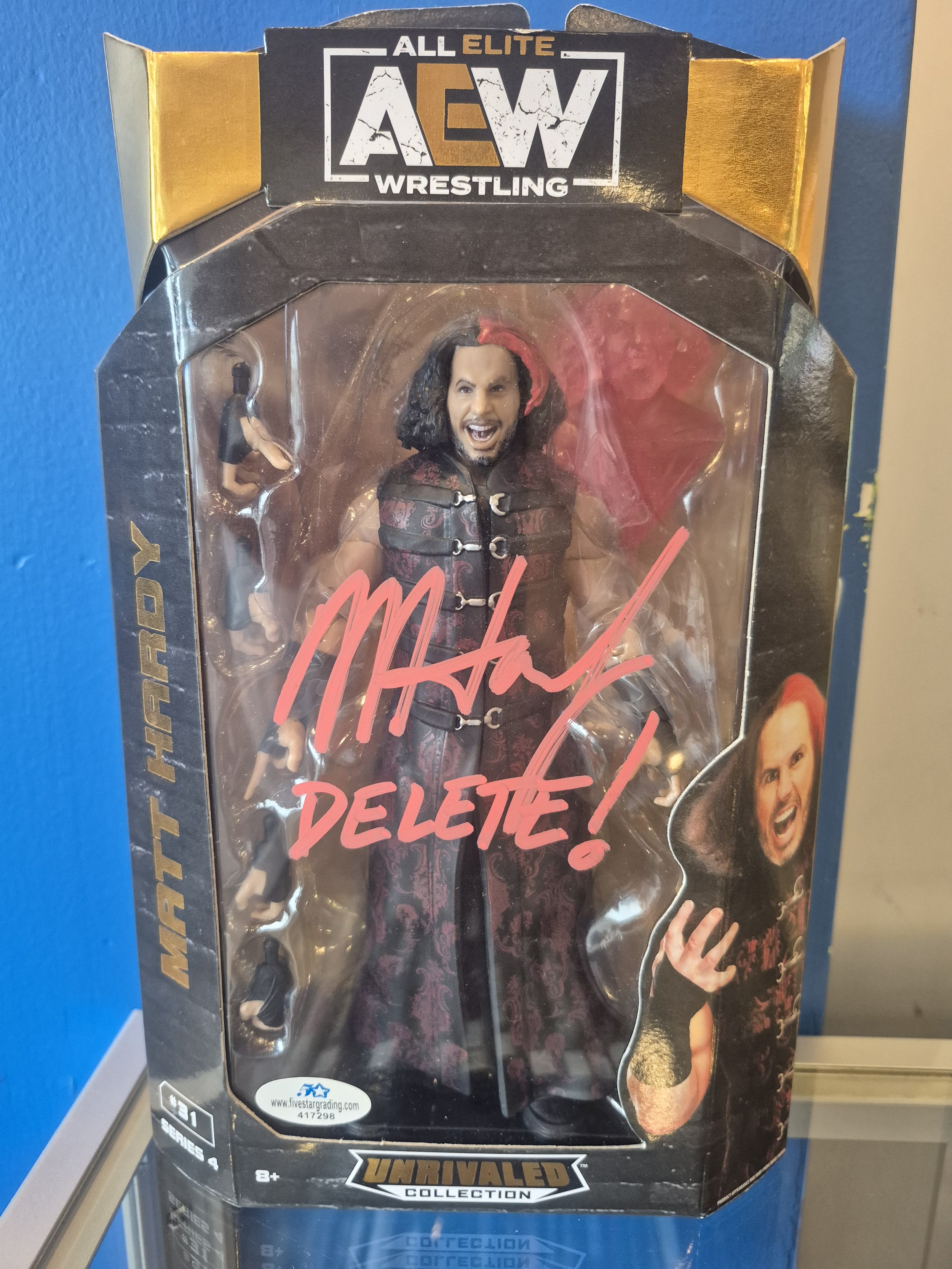 Matt Hardy Autographed AEW Action Figure