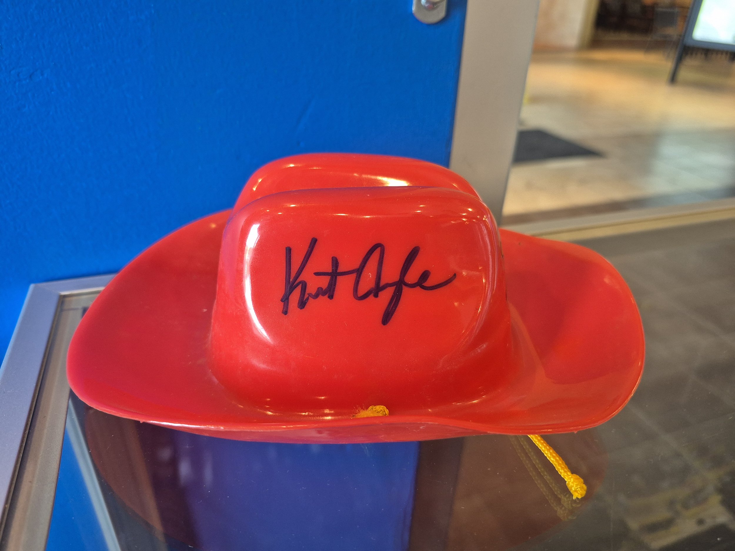 Kurt Angle Autographed Mini Cowboy Hat