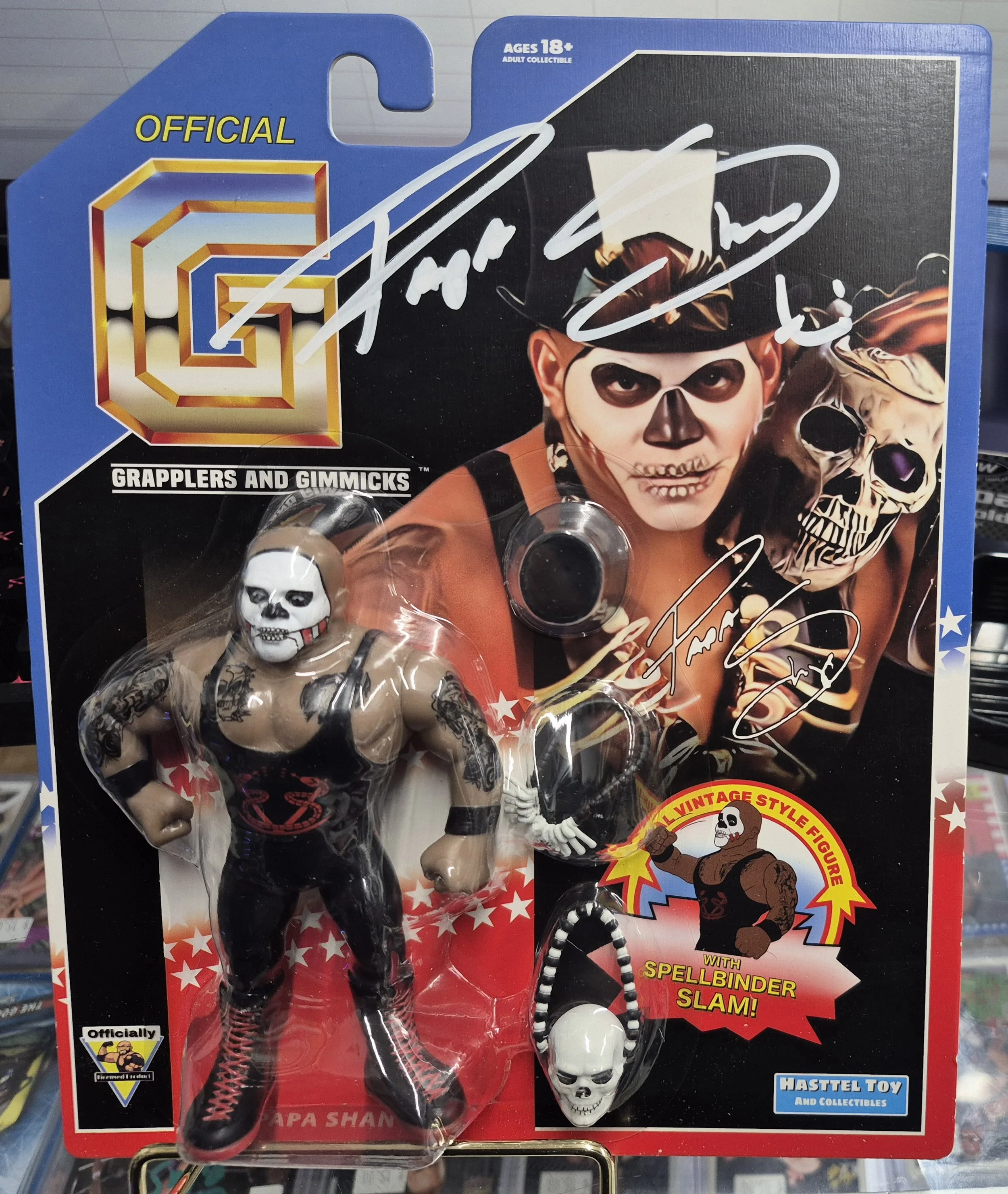 Papa Shango Autographed Grapplers and Gimmicks Action Figure