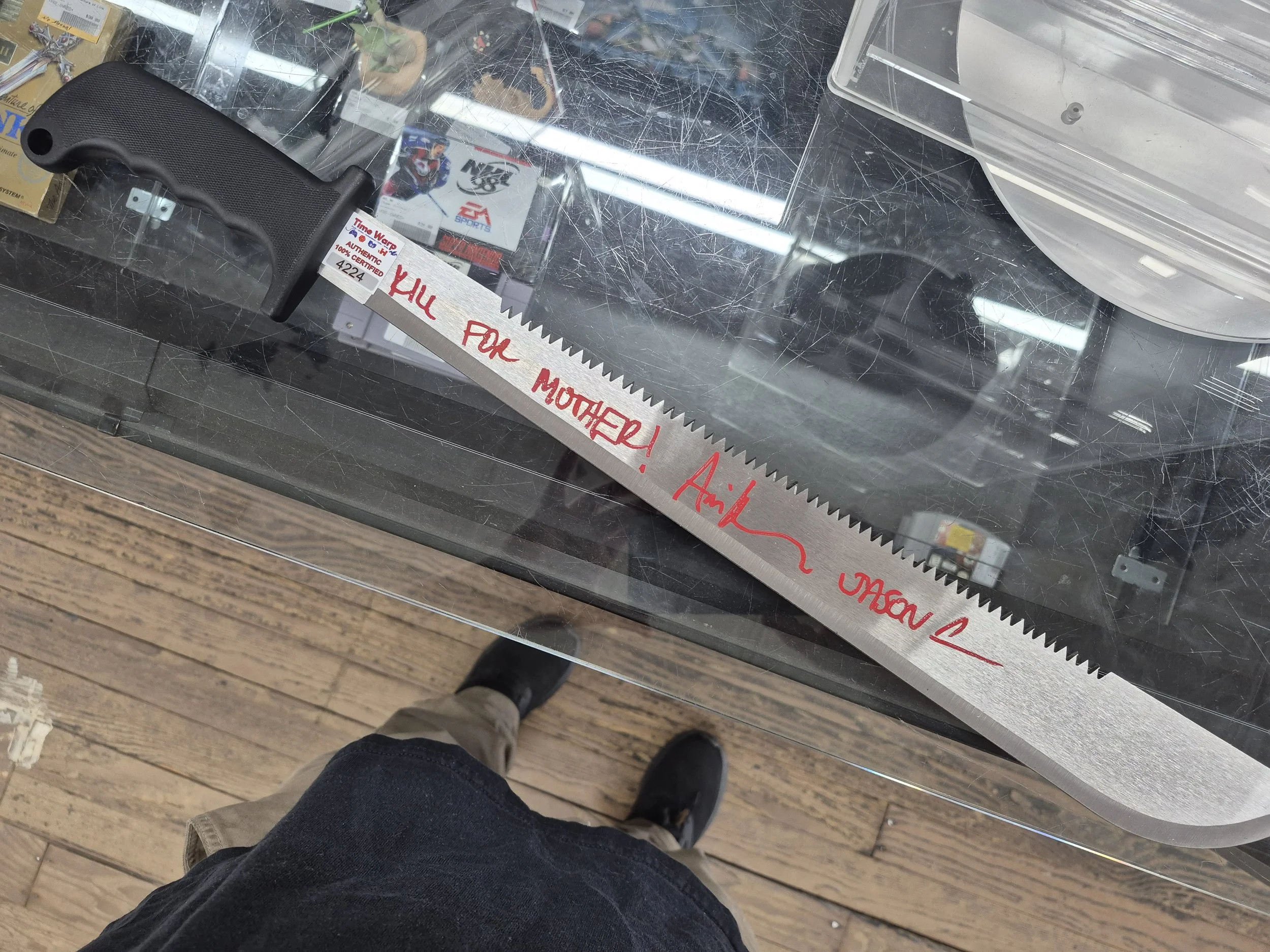 Ari Lehman Autographed Machete