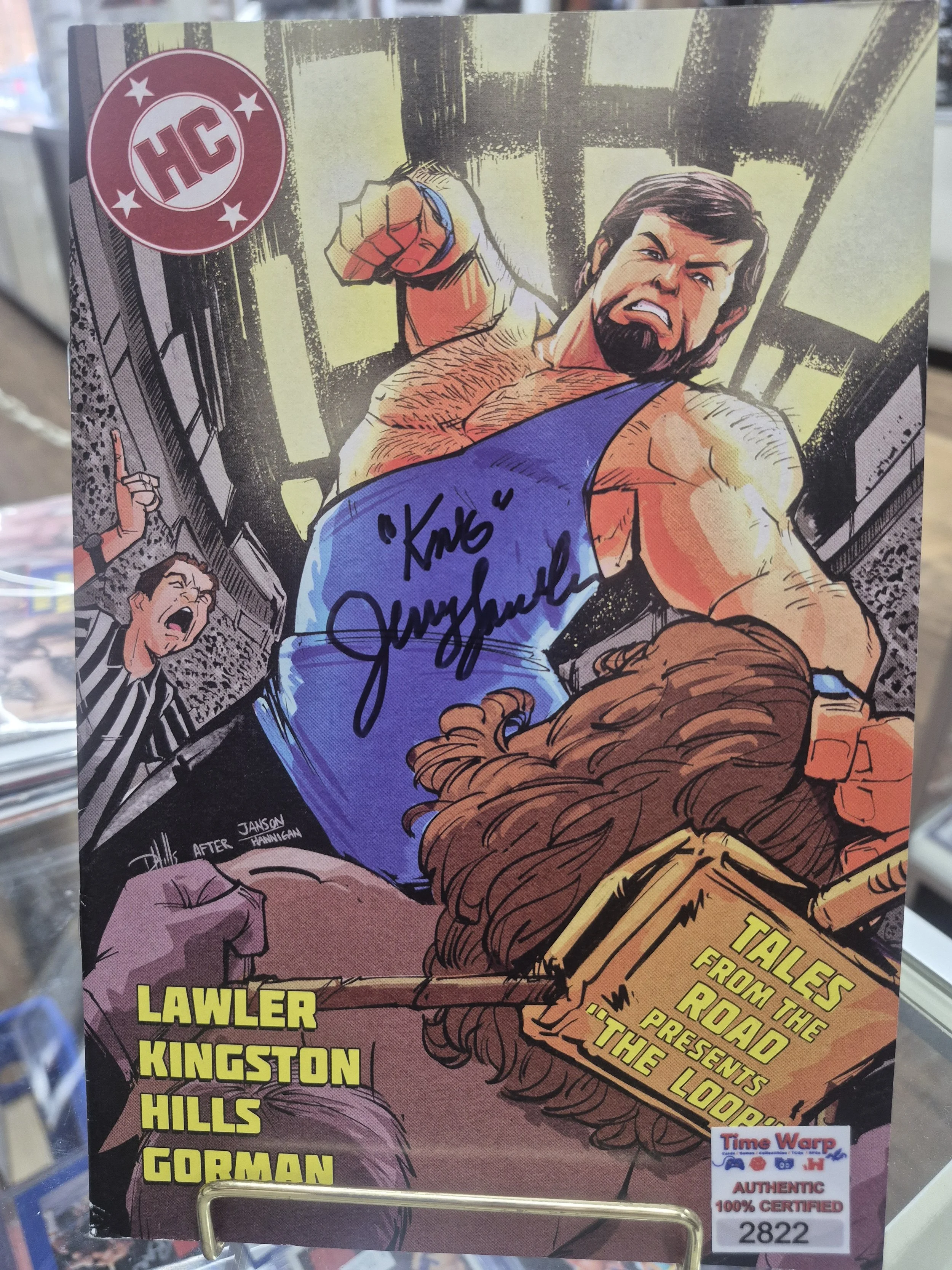 Jerry The King Lawler Autographed Headlocked Comic Book