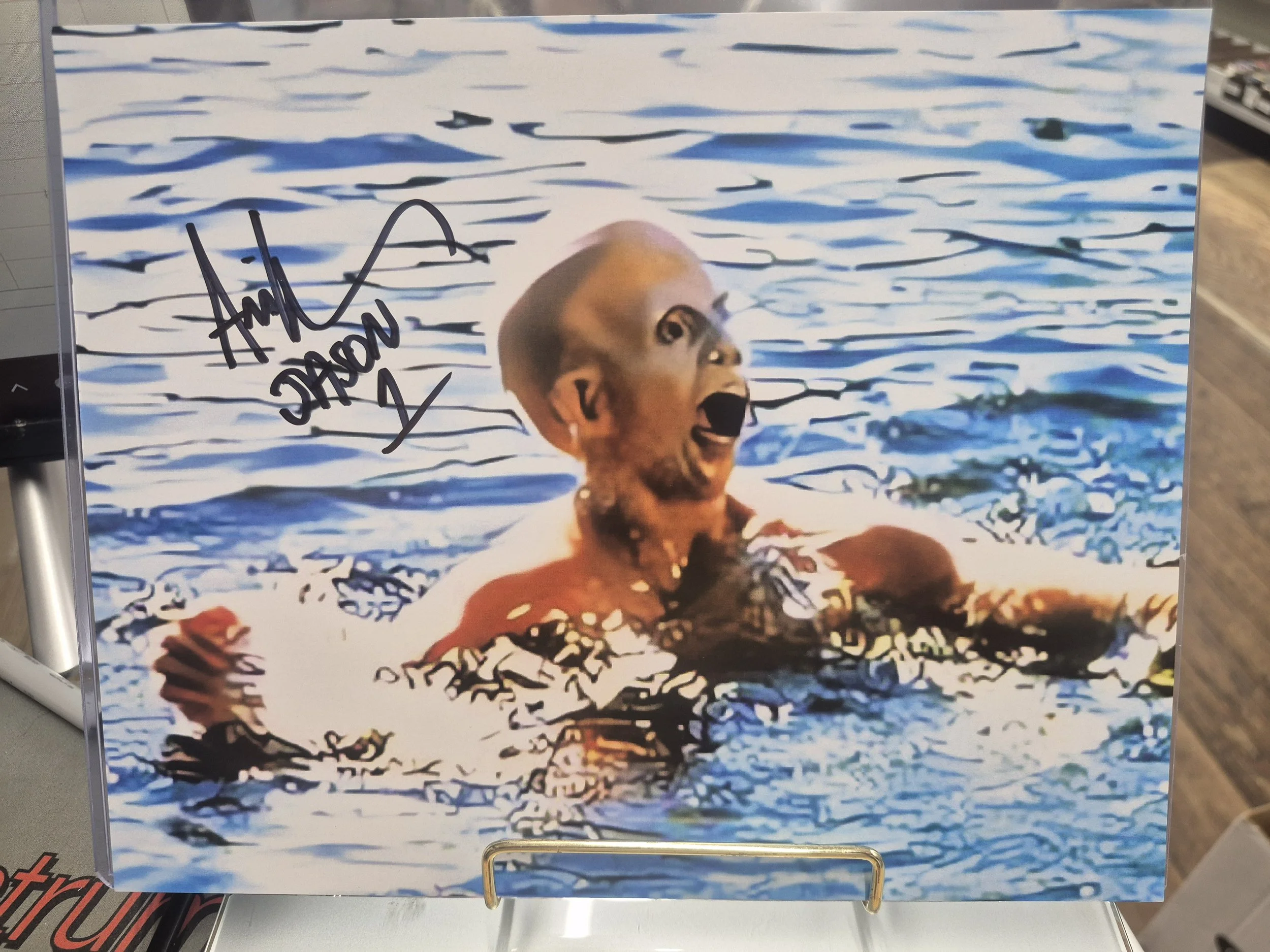 Ari Lehman Autographed Friday the 13th Jason in the Lake 8x10 Photo Print