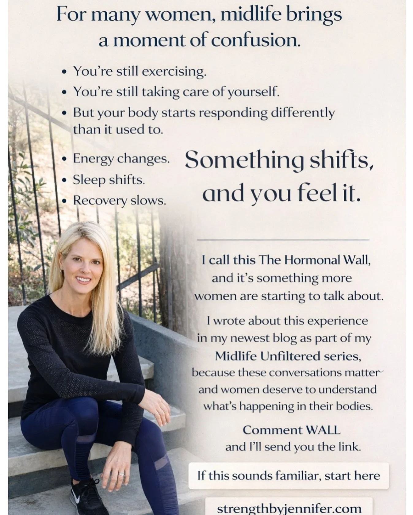 I remember thinking I just needed to try harder.

Clean up my diet more, push through my workouts, stay consistent.

But something wasn&rsquo;t adding up.

My body wasn&rsquo;t responding the way it used to.

Energy felt different, recovery slowed, a
