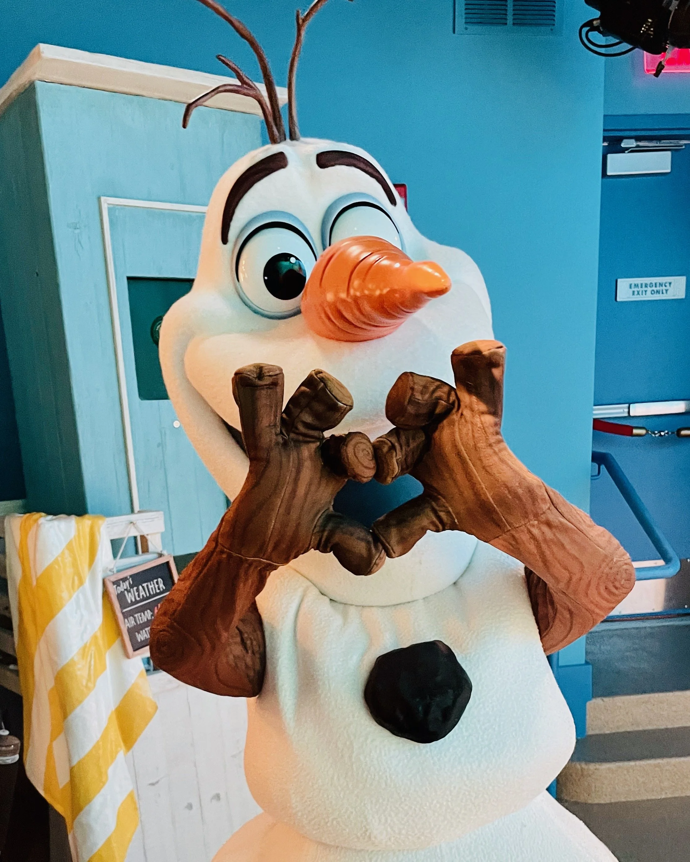 Olaf is excited too