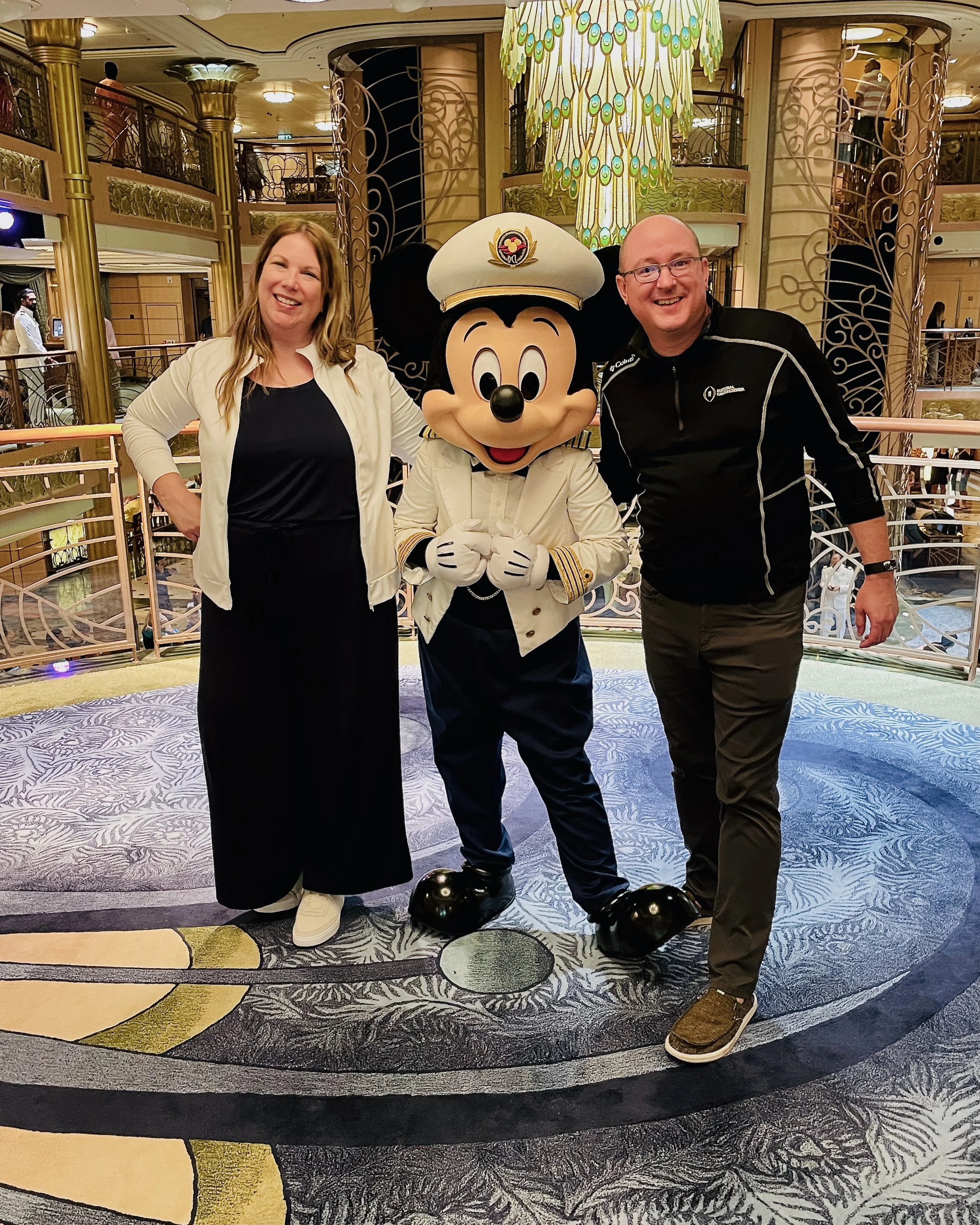 Disney Cruise Line photo with Mickey Mouse