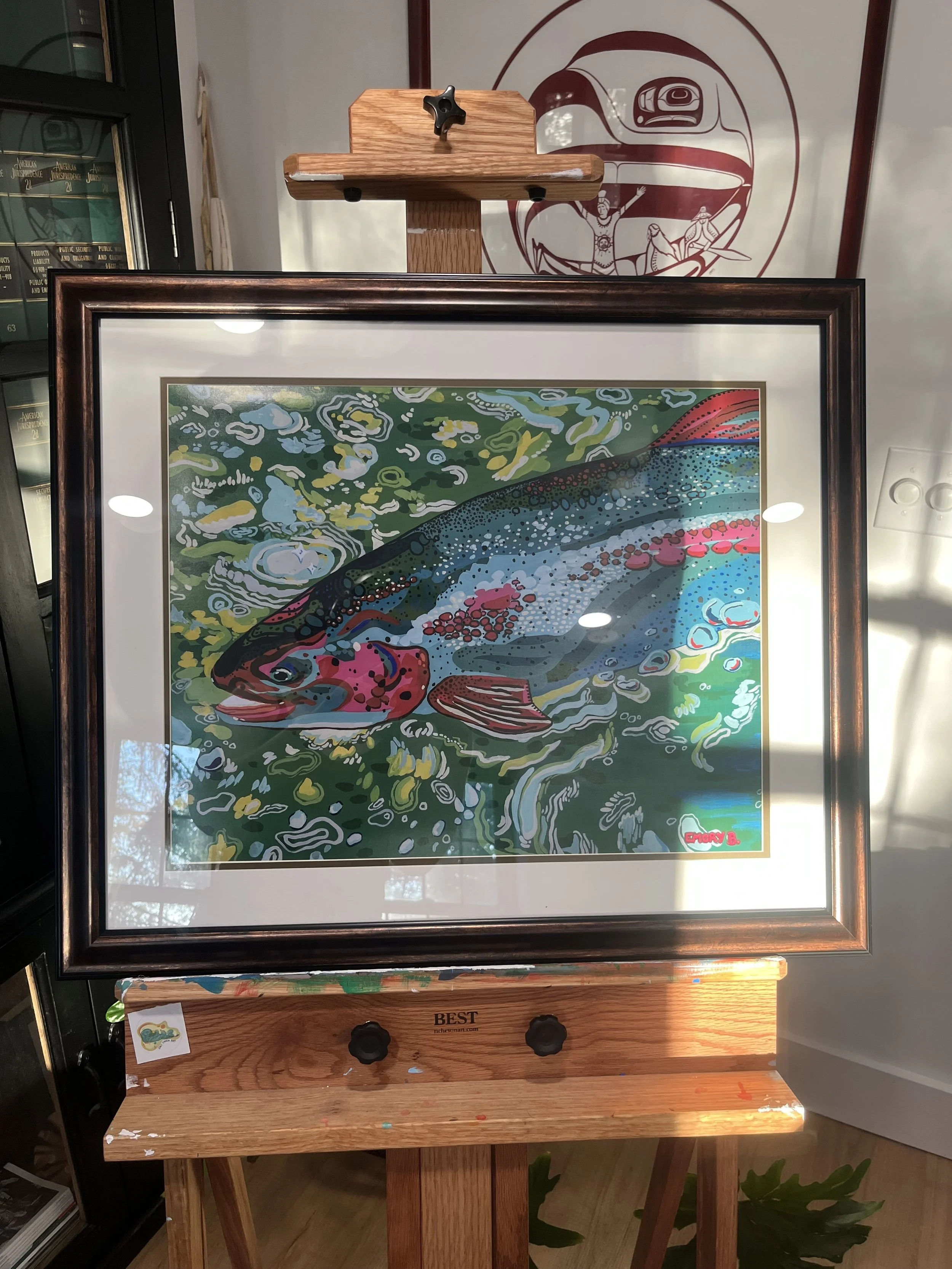 "Rainbow Trout" Framed Print