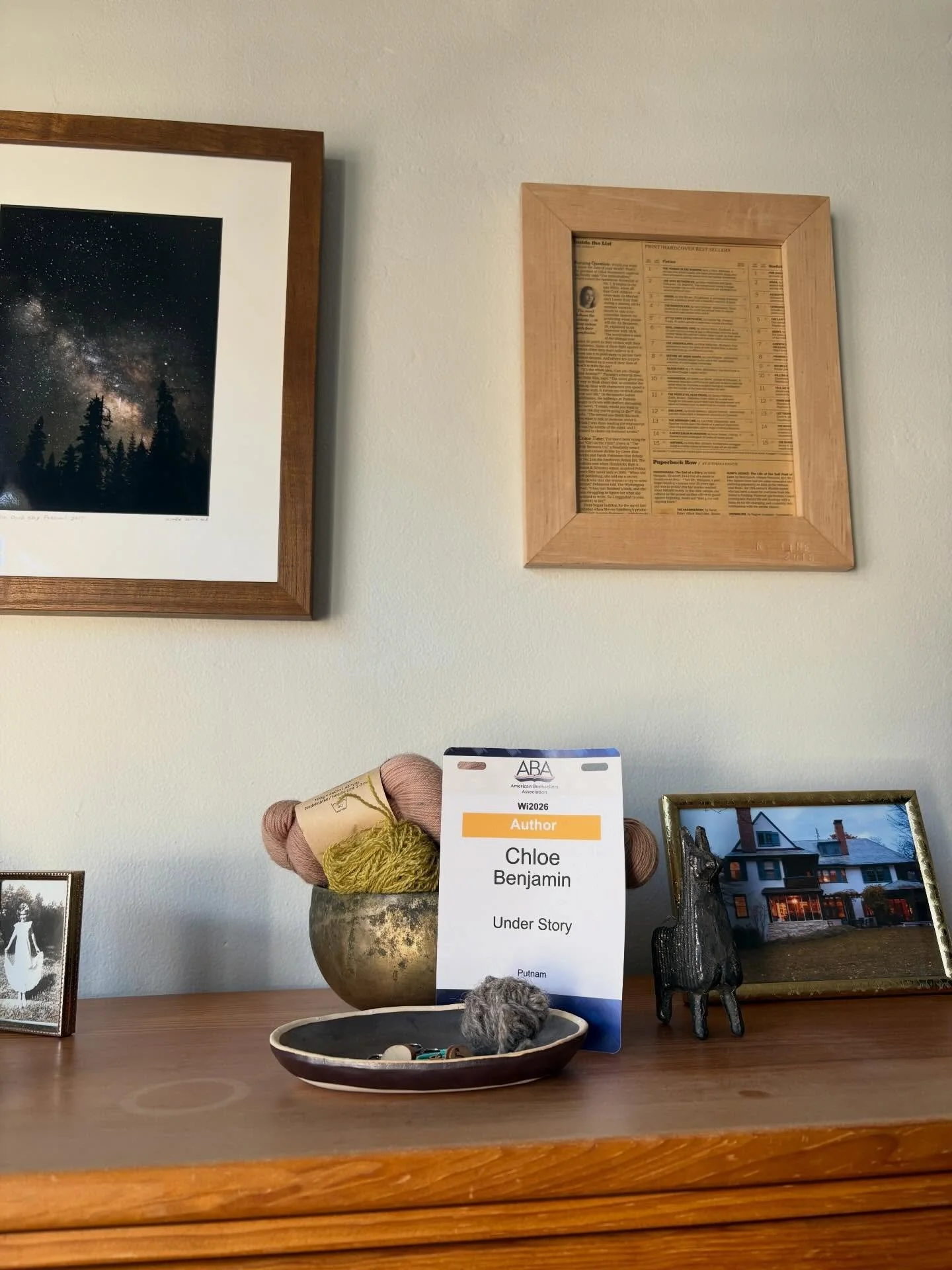 Current desk + some photos from the years of writing UNDER STORY. 🐚 I sometimes post about process here but thought it would be fun to do a related Q&amp;A, so if you have any questions about writing process generally or UNDER STORY specifically, le