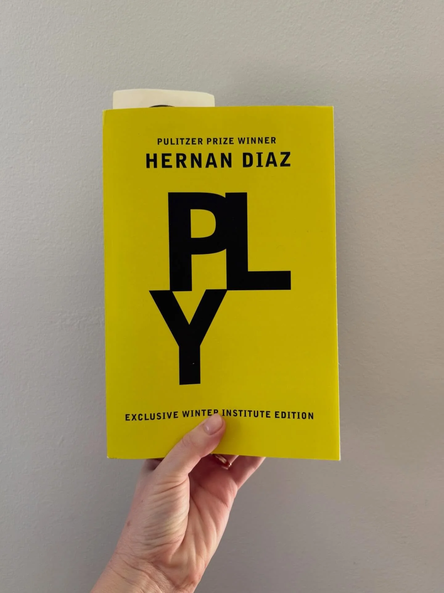 Up NEXT! A new (speculative!) Hernan Diaz? An orphan who steals electricity for the black market? I inhaled the first 10 pages of this and it was so good that I decided to stop and bring it with me to a writing residency next week instead, so that I 