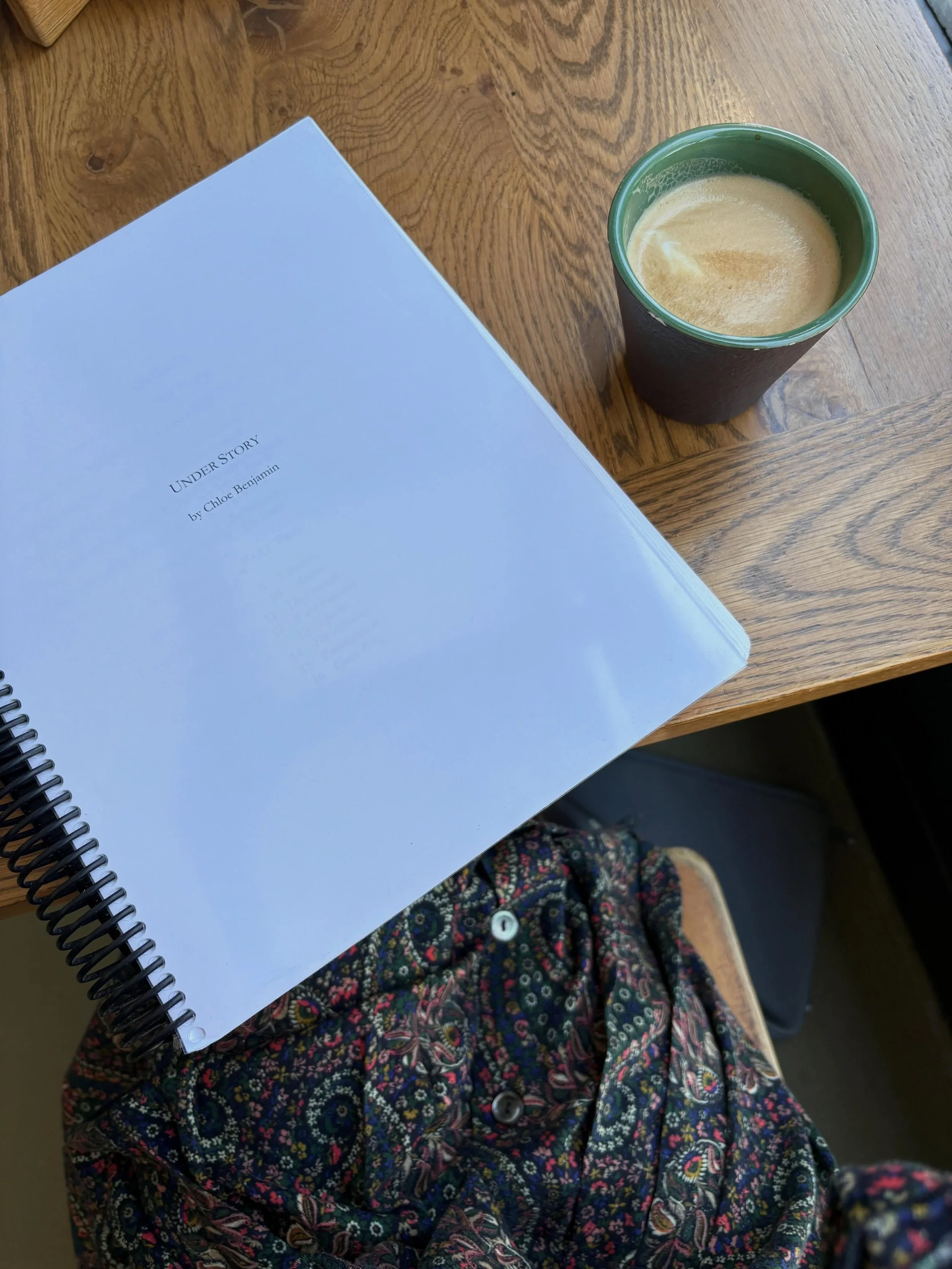 Going back to this big guy, my first draft of UNDER STORY, while working on a piece about @nathanjandl&rsquo;s role in my writing process. He trained as a literary critic&mdash;we met in graduate school at UW-Madison, when I was in the MFA and he was