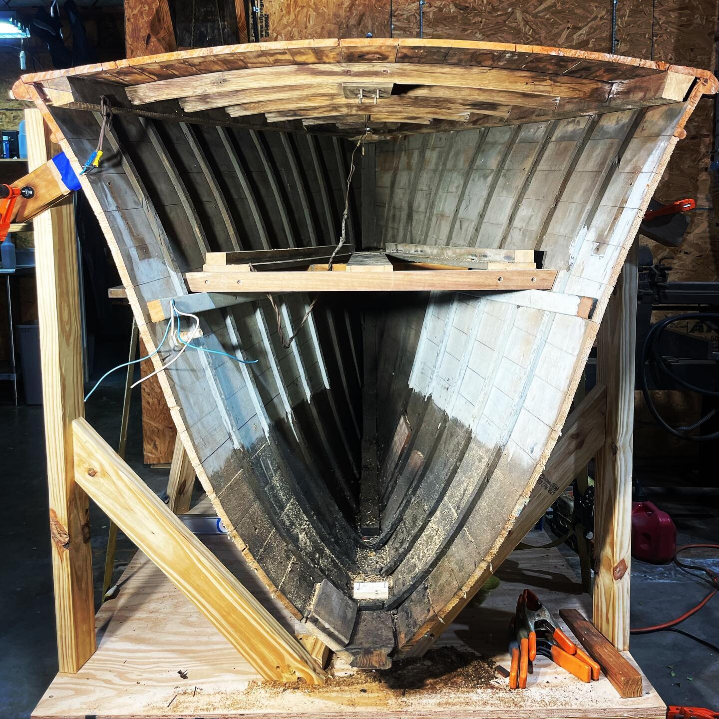 Reincarnation&hellip;.. #classicwoodenboats#bittersweet#newlife#customwoodwork#theydontbuildemliketheyuseto.