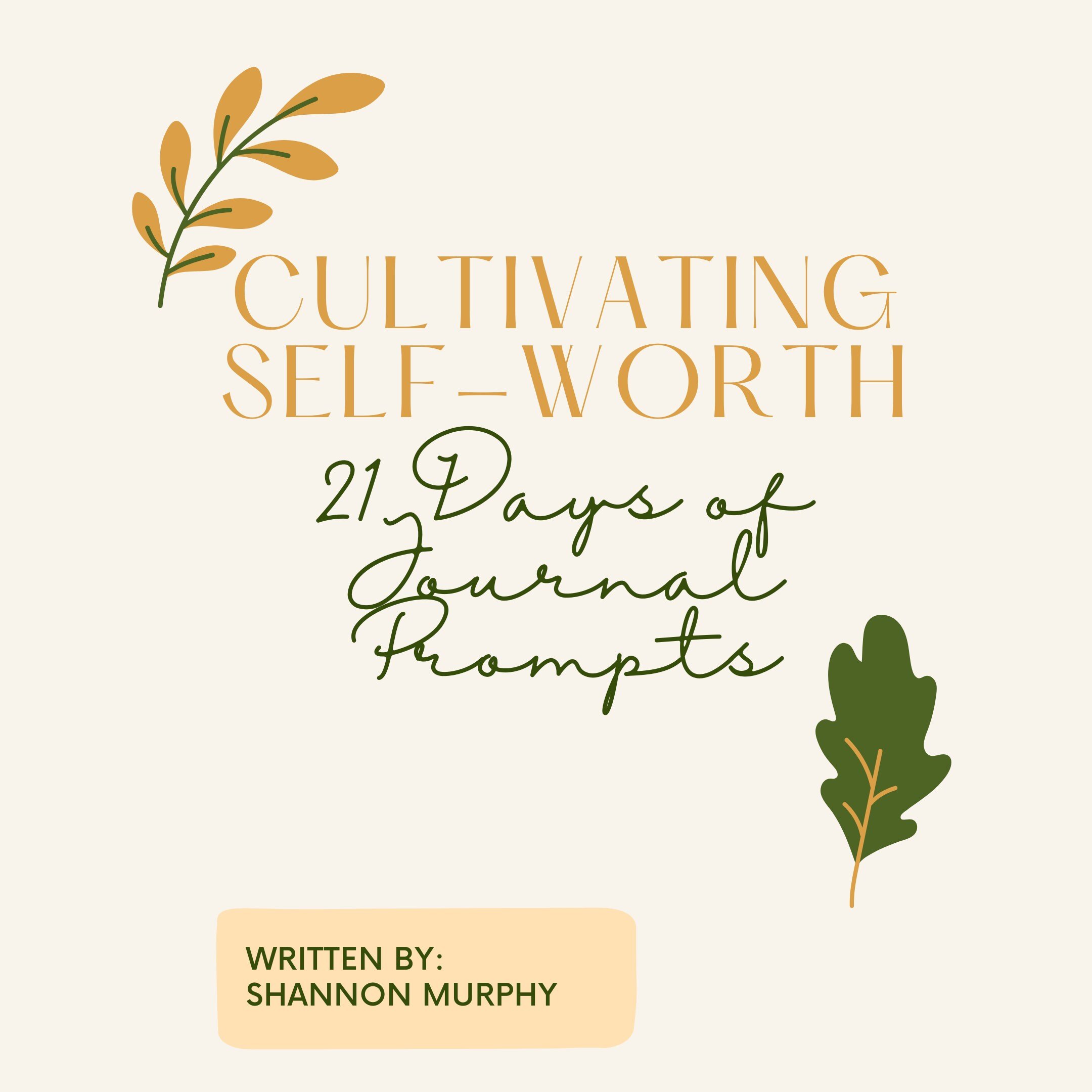 self worth journal