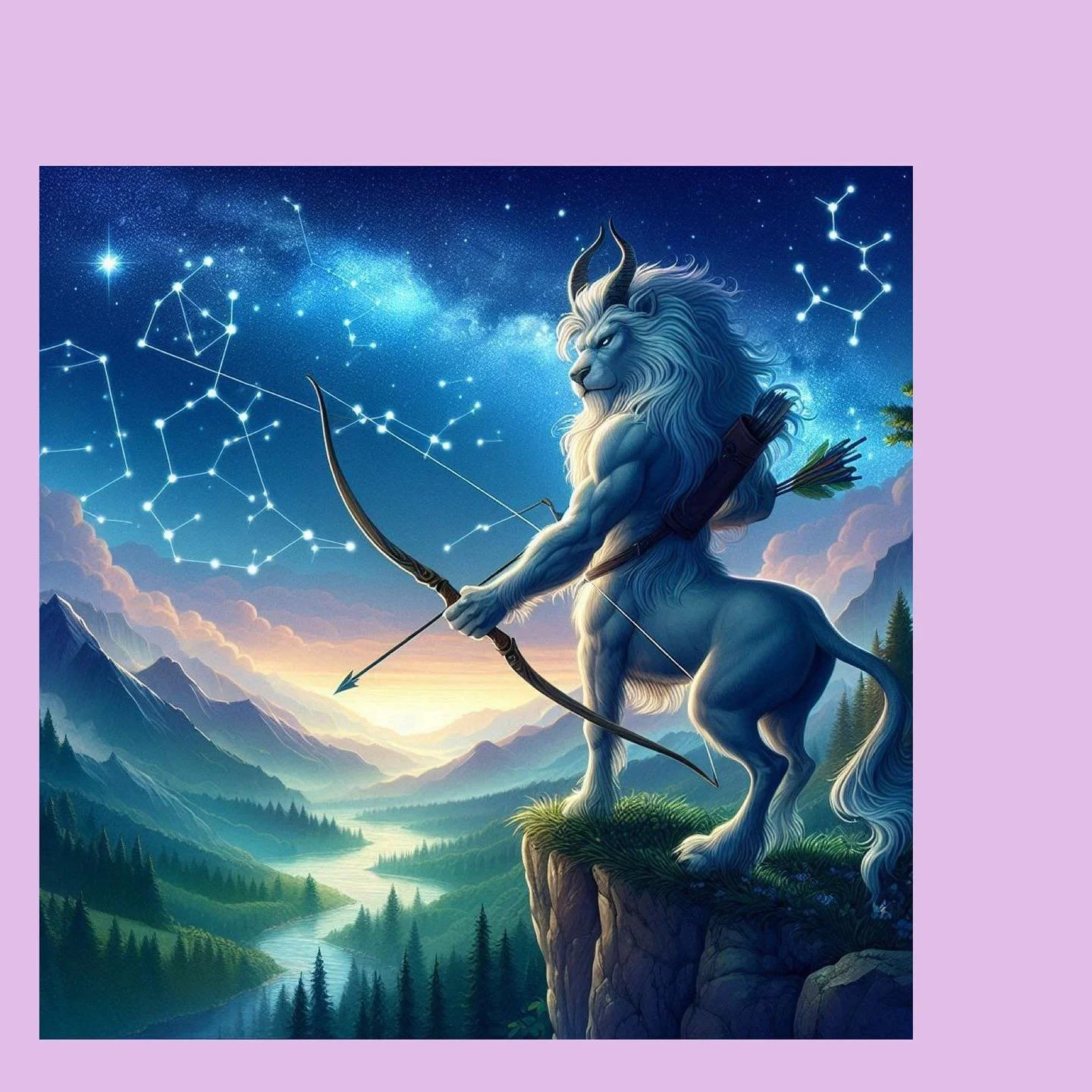 Welcoming in Sagittarius season while the moon is in Leo- both are Fire signs. Sagittarius is the last Fire sign in the zodiac so we get this last firework as the energy connects in with the April 8th Solar Eclipse in the fellow Fire sign, Aries. 
Ov