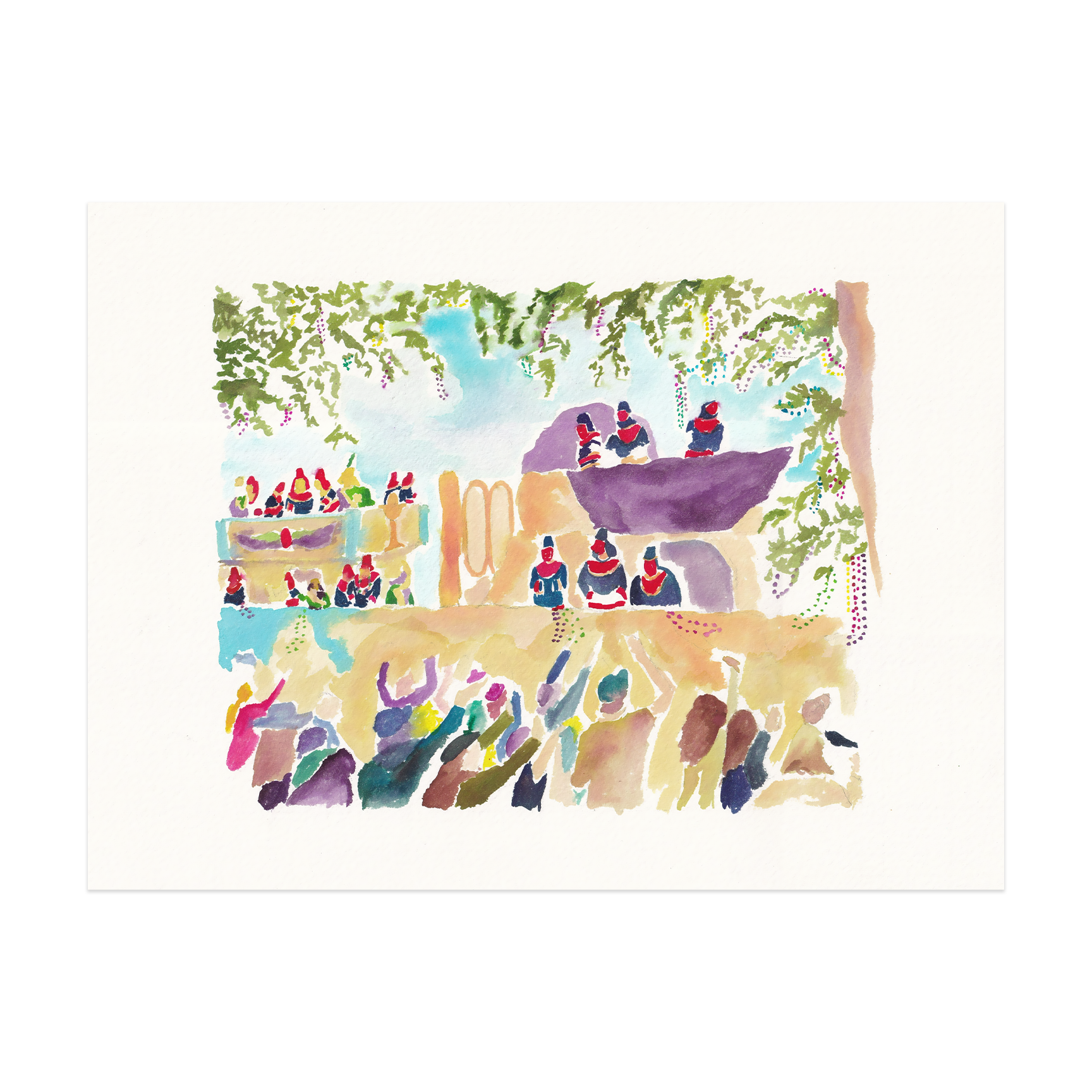 Original Watercolor Study - New Orleans