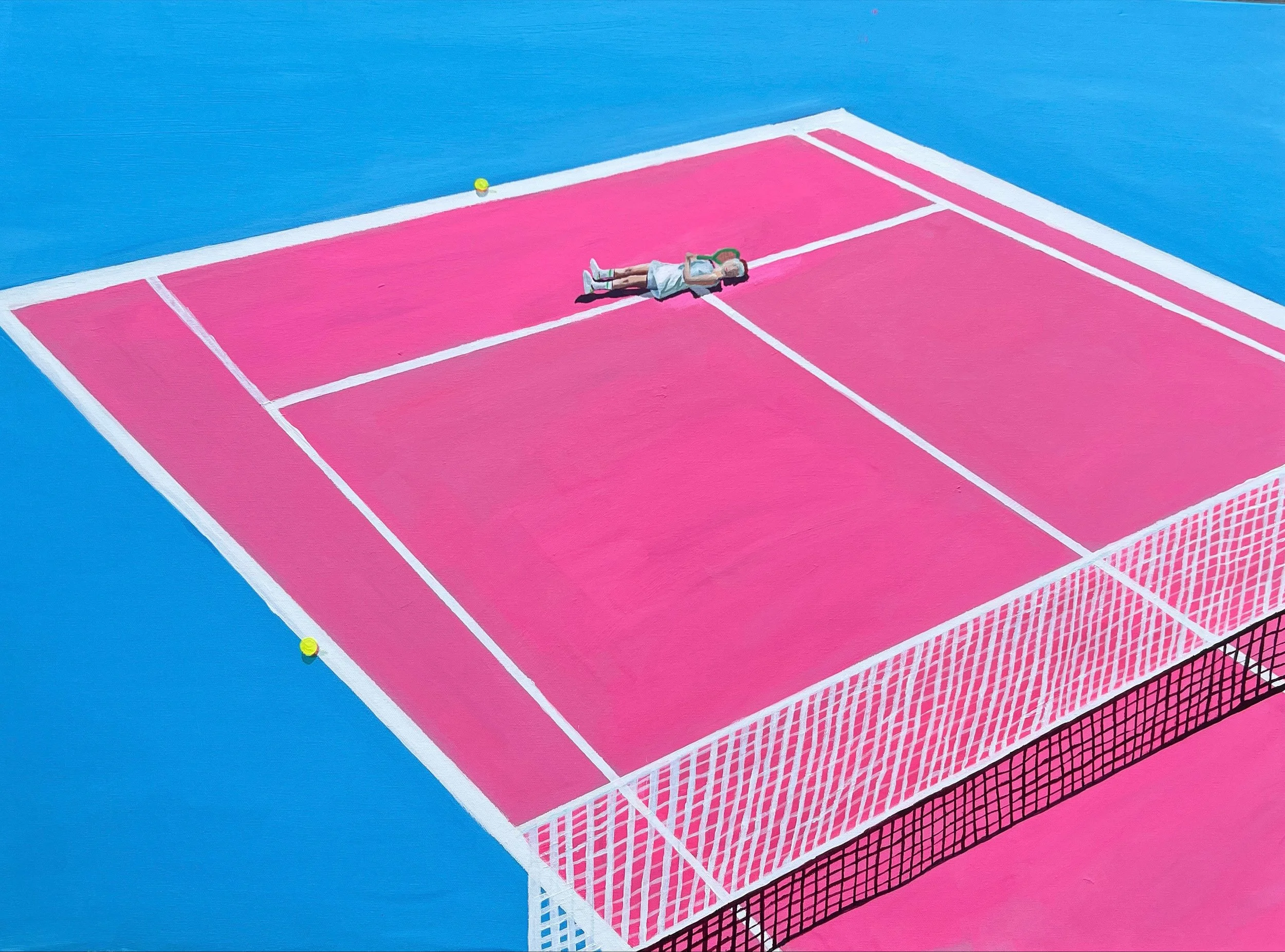 Tennis, Anyone?, Acrylic on canvas