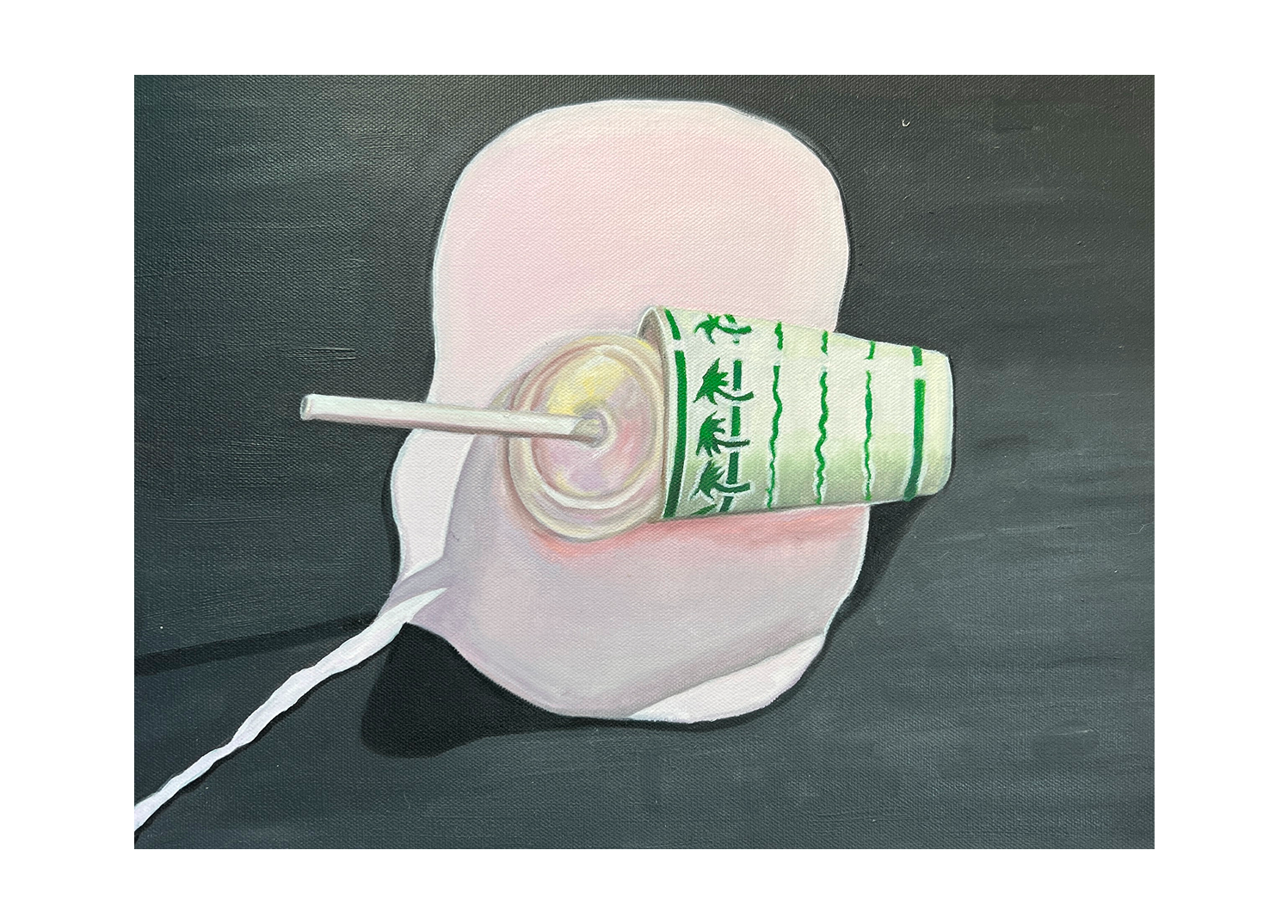 Spilled Milkshake, 2024. Oil on canvas, 11x14", price upon request.