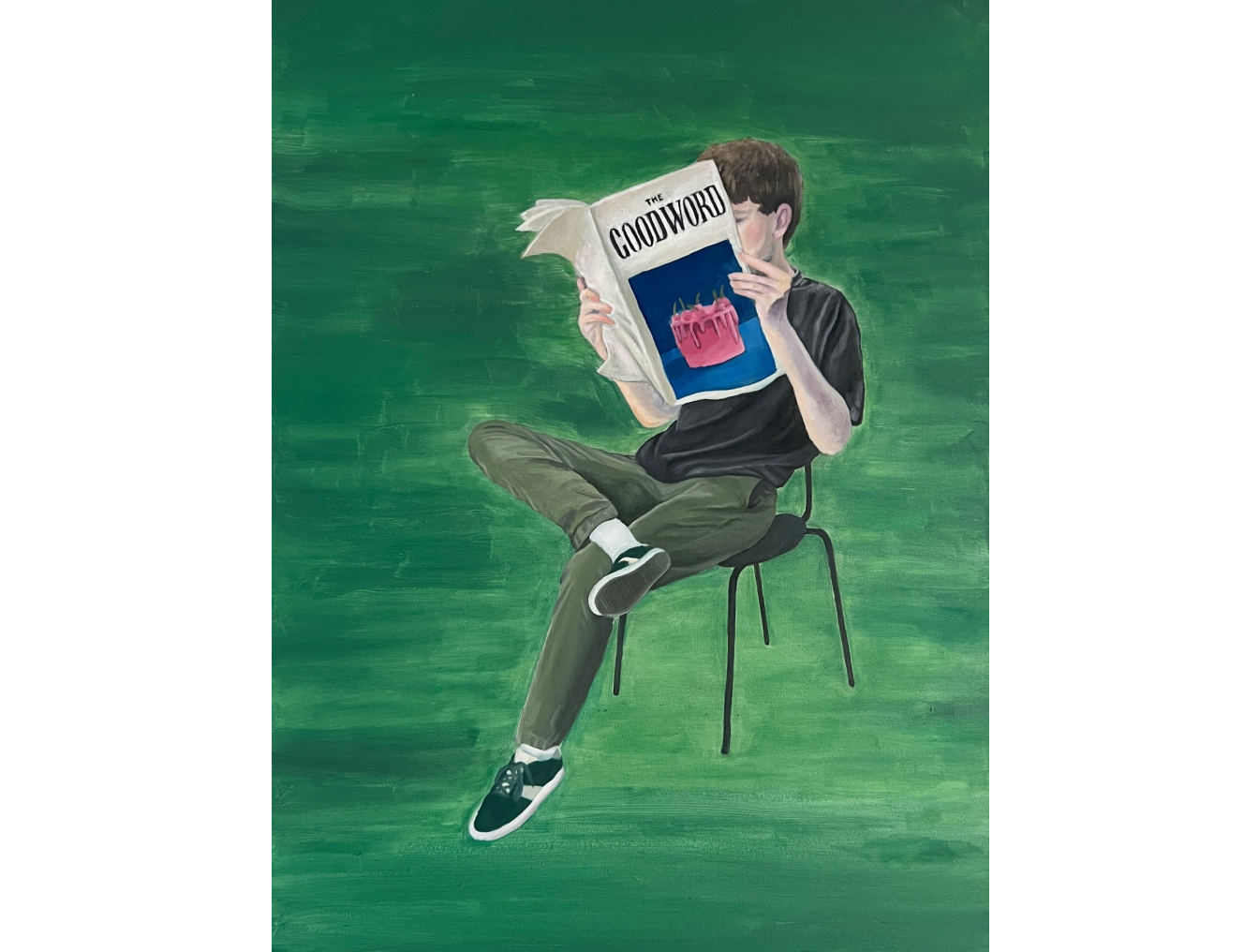 The Good Word, 18x24, Oil on Canvas