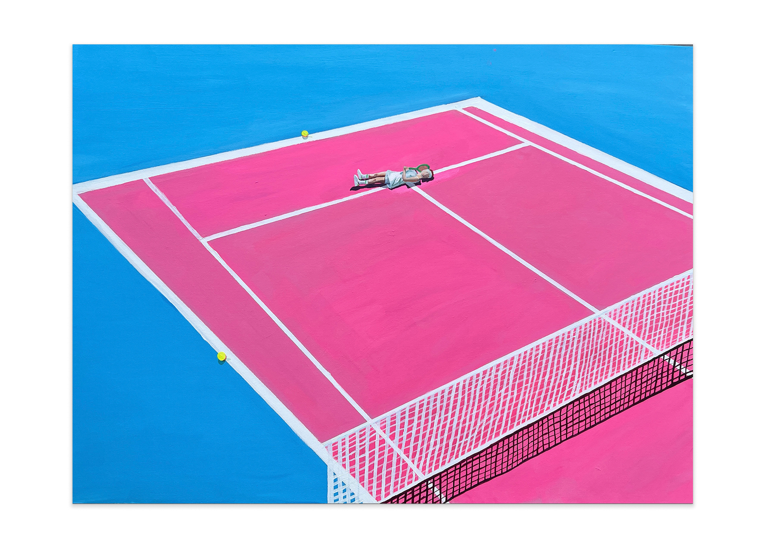 Tennis, 2023. Acrylic on canvas, 24x36", sold.