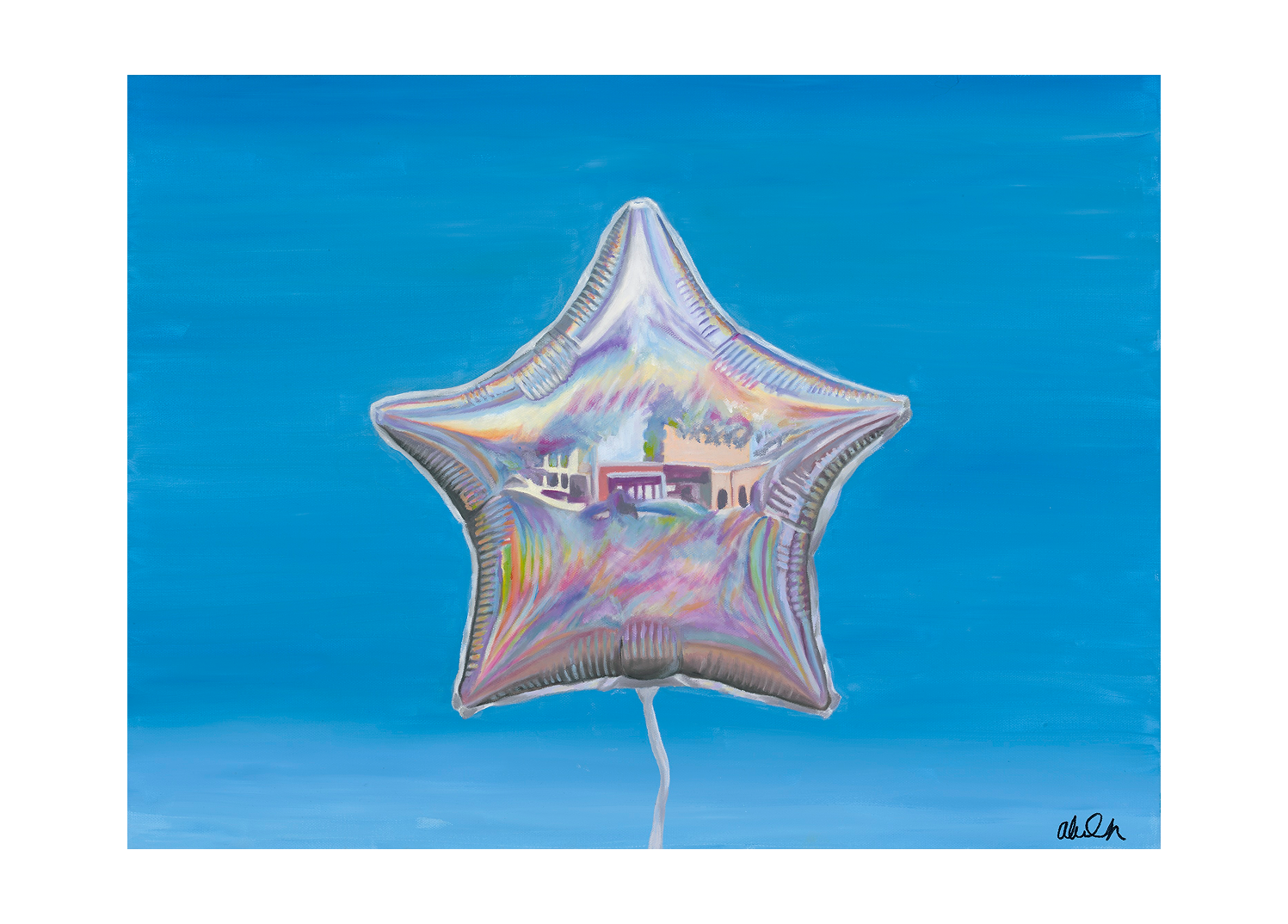 Starstuck, 2024. Oil on canvas, 18x24", sold.