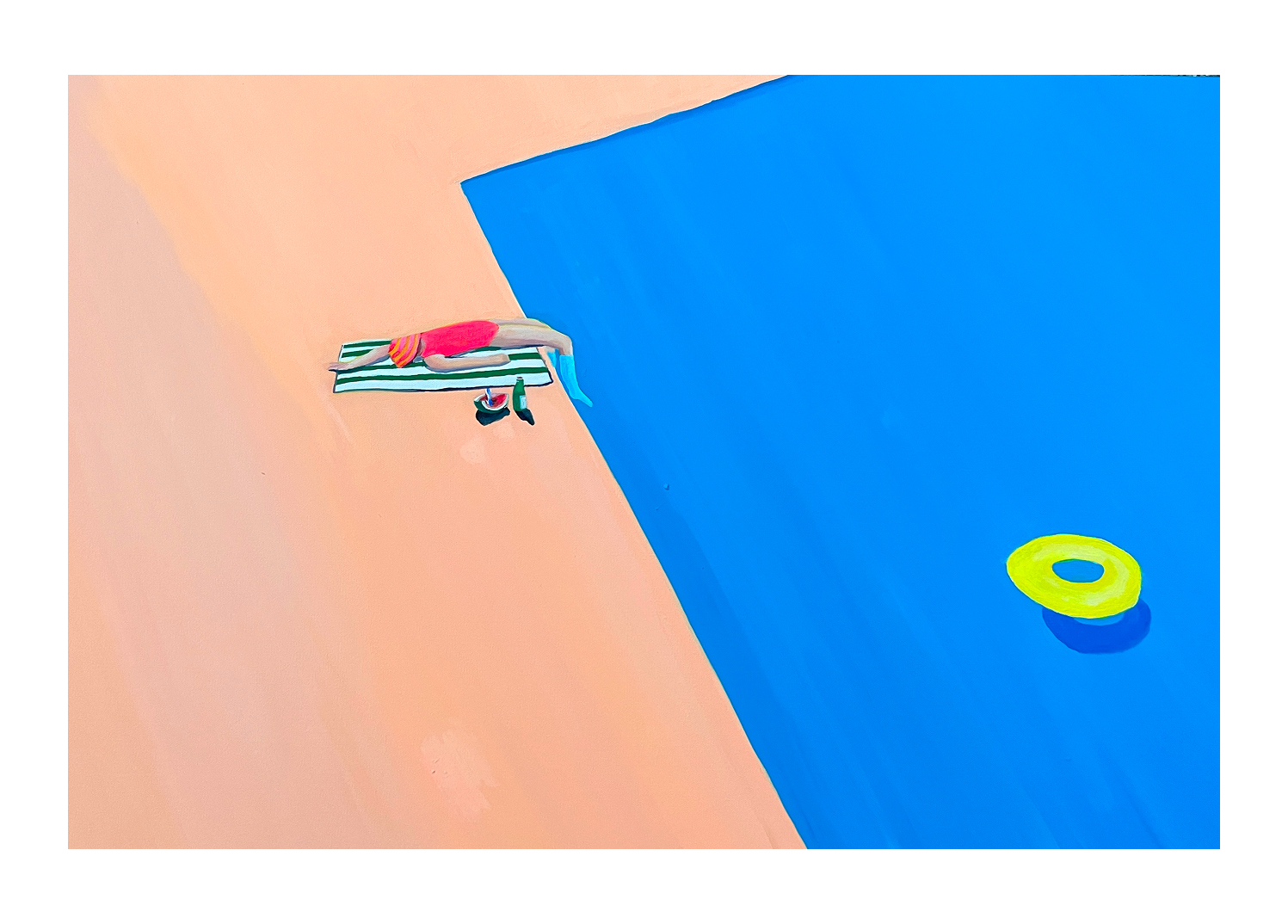 Whole Lotta Nothing, 2023. Acrylic on canvas, 24x36", price upon request.