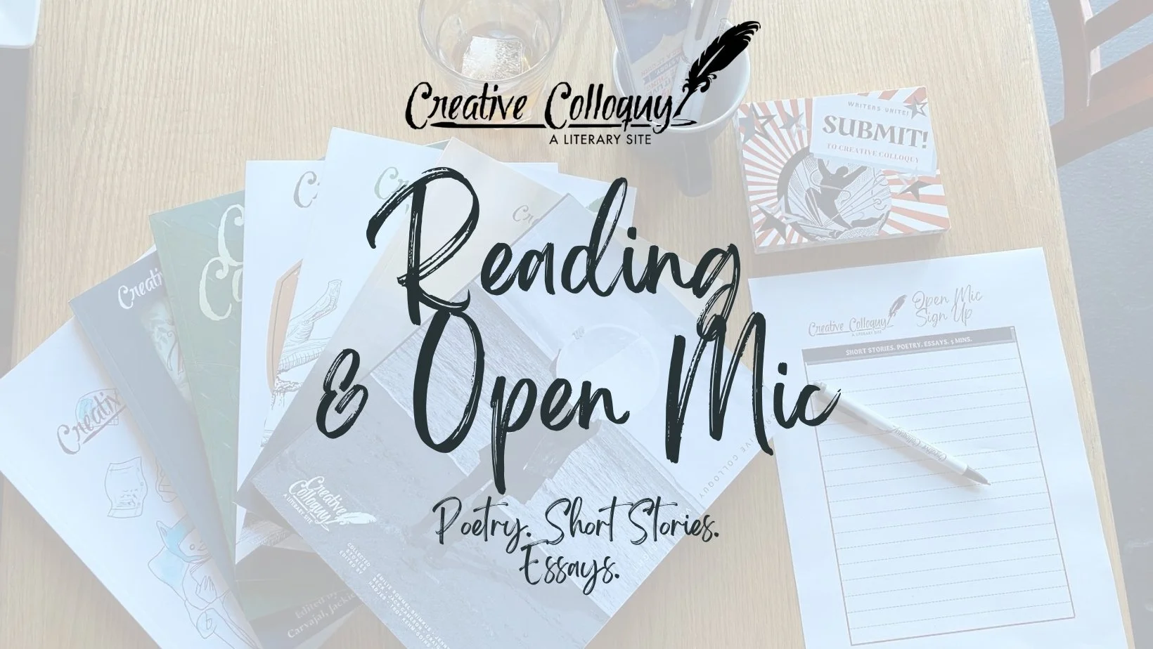 Creative Colloquy Literary Reading and Open Mic @ The New Frontier Lounge