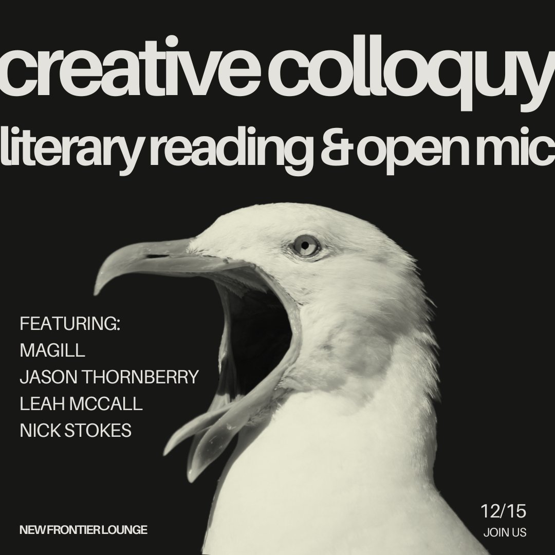 Creative Colloquy Literary Reading and Open Mic @ The New Frontier Lounge 