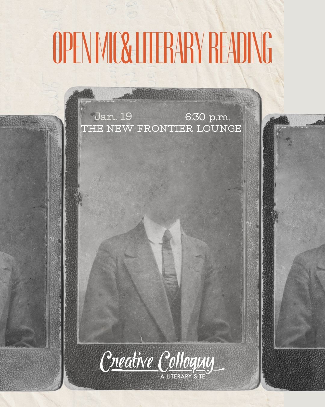 Creative Colloquy Literary Reading and Open Mic @ The New Frontier Lounge