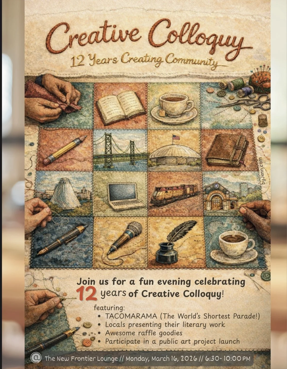 Creative Colloquy 12 Year Anniversary Celebration! @ The New Frontier Lounge 